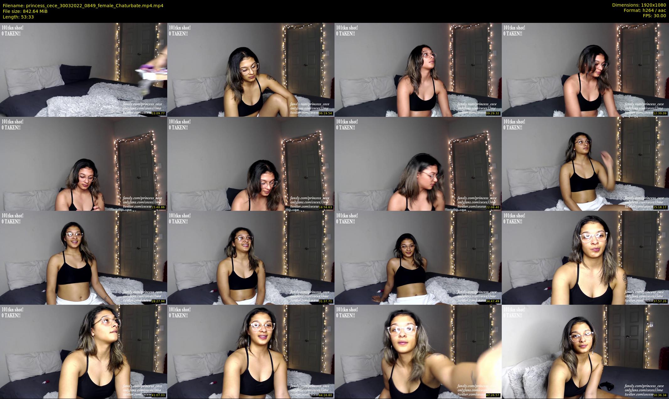 princess_cece — 54 minute Chaturbate female cam show recording, 1080p, Mar 30, 2022