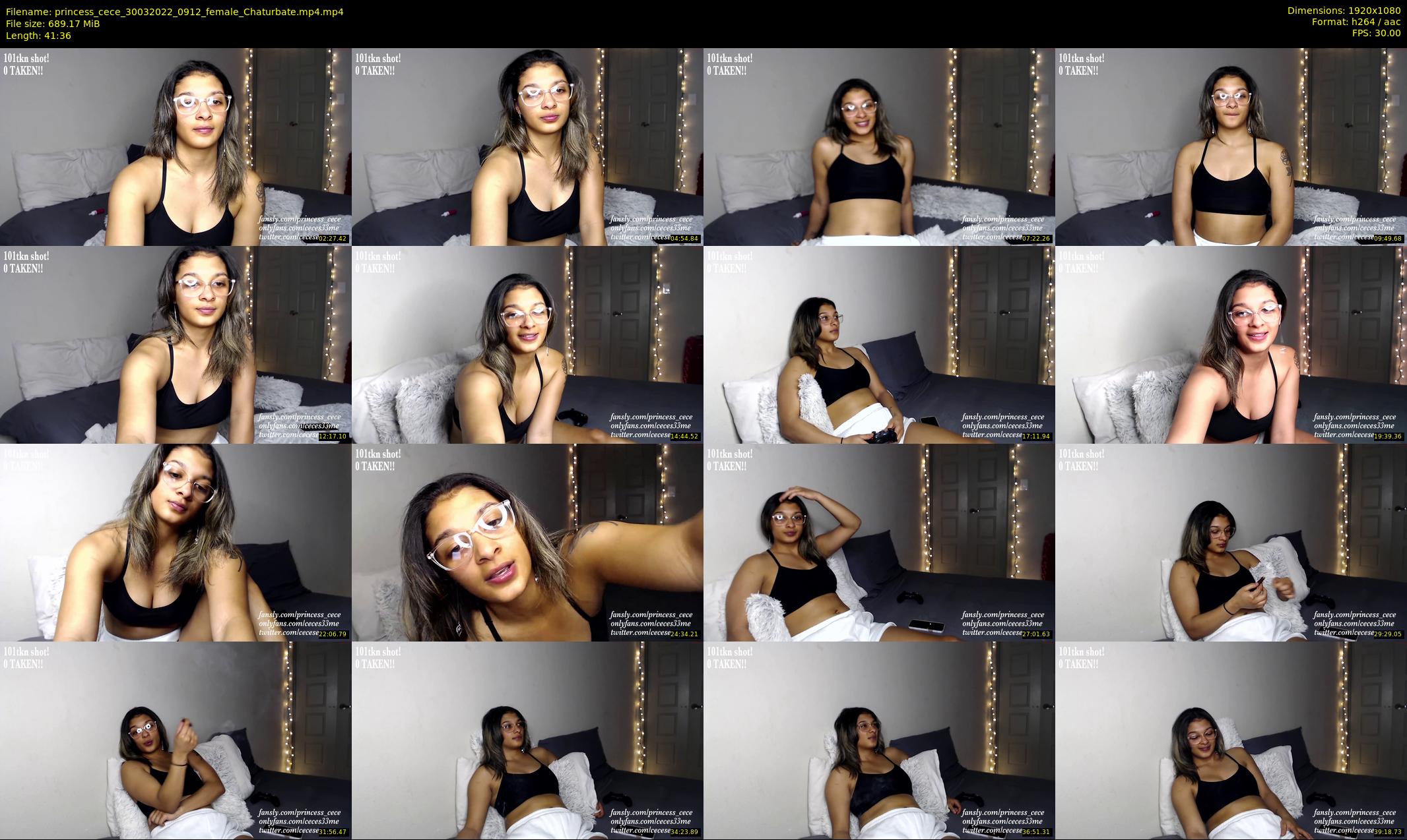 princess_cece — 42 minute Chaturbate female cam show recording, 1080p, Mar 30, 2022