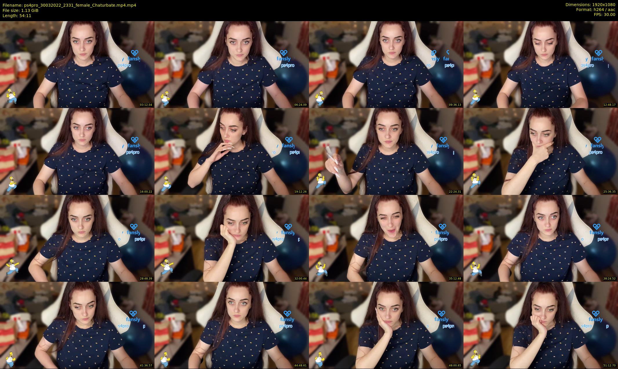 ps4pro — 55 minute Chaturbate female cam show recording, 1080p, Mar 30, 2022