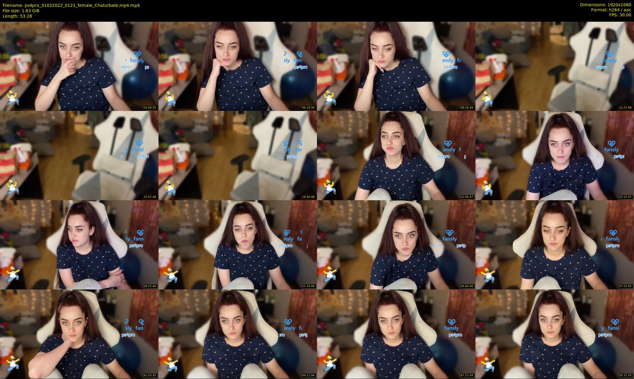 ps4pro — 54 minute Chaturbate female cam show recording, 1080p, Mar 31, 2022
