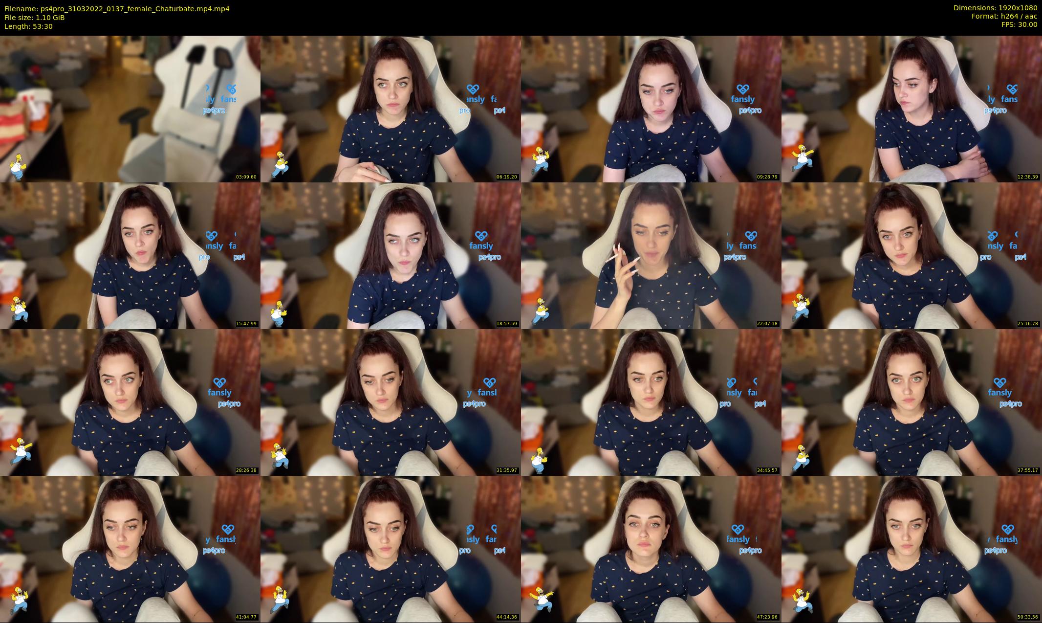 ps4pro — 54 minute Chaturbate female cam show recording, 1080p, Mar 31, 2022