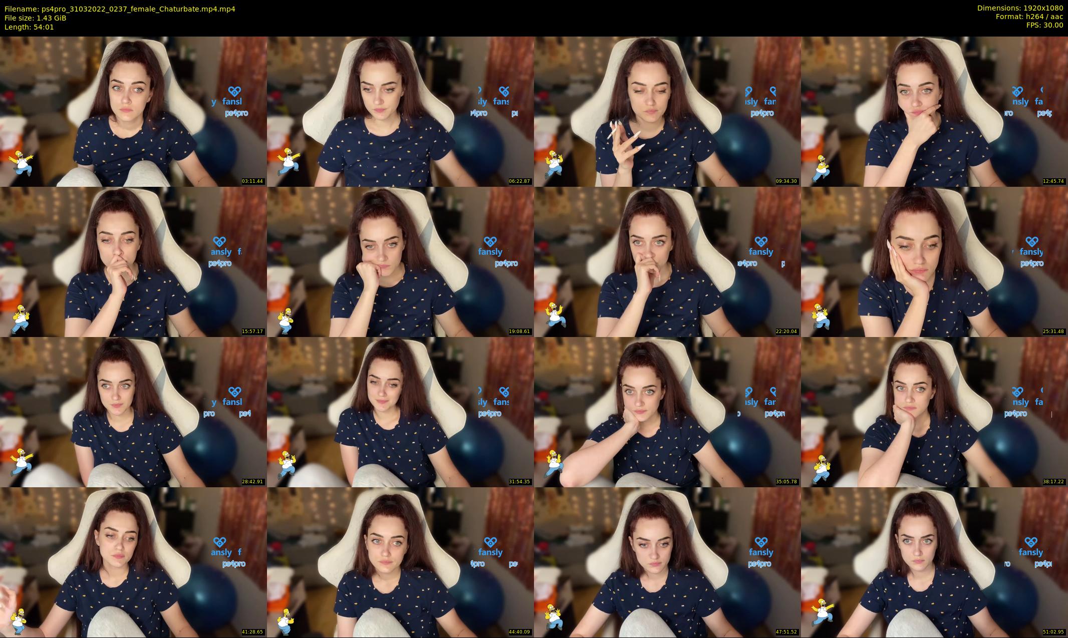 ps4pro — 55 minute Chaturbate female cam show recording, 1080p, Mar 31, 2022