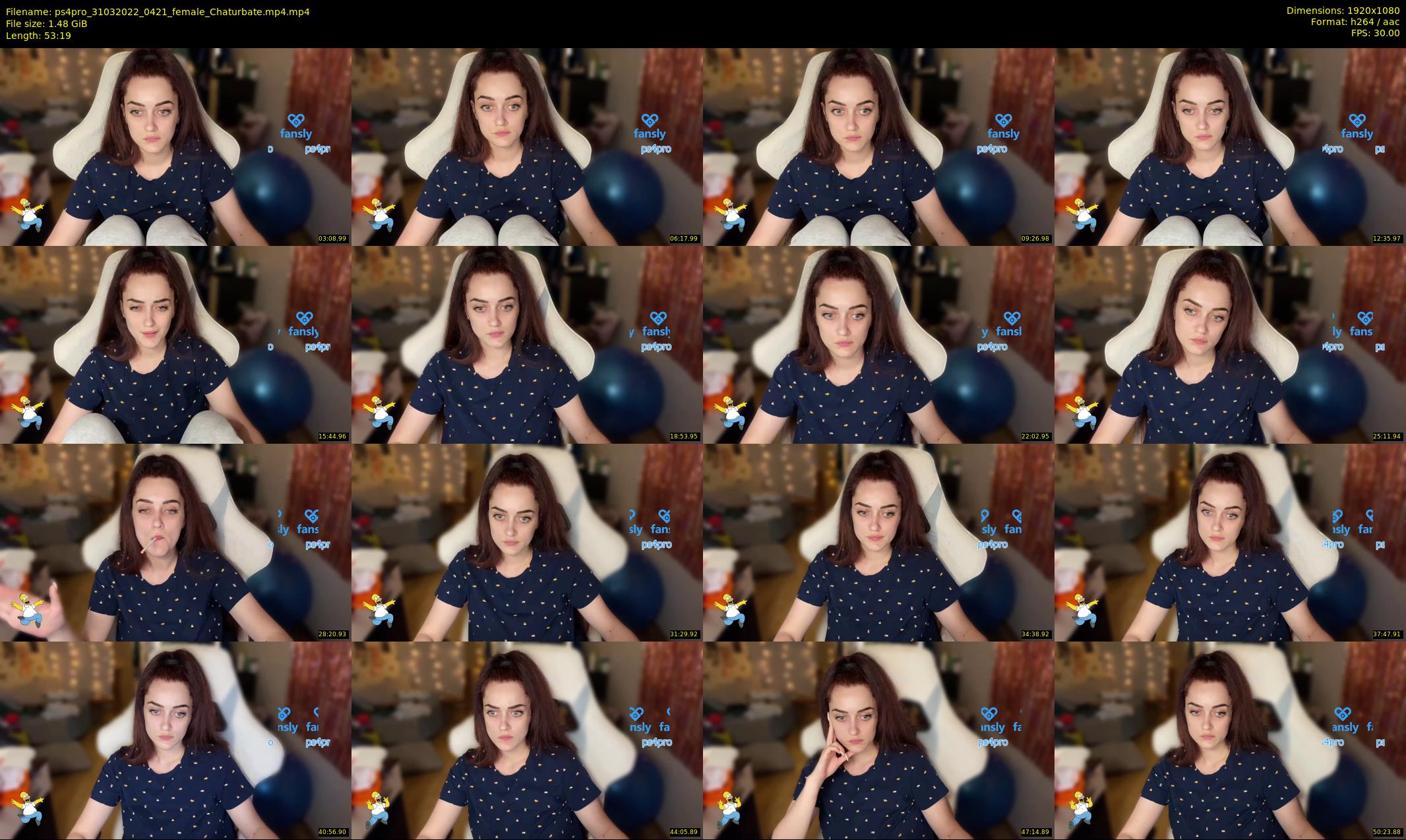 ps4pro — 54 minute Chaturbate female cam show recording, 1080p, Mar 31, 2022