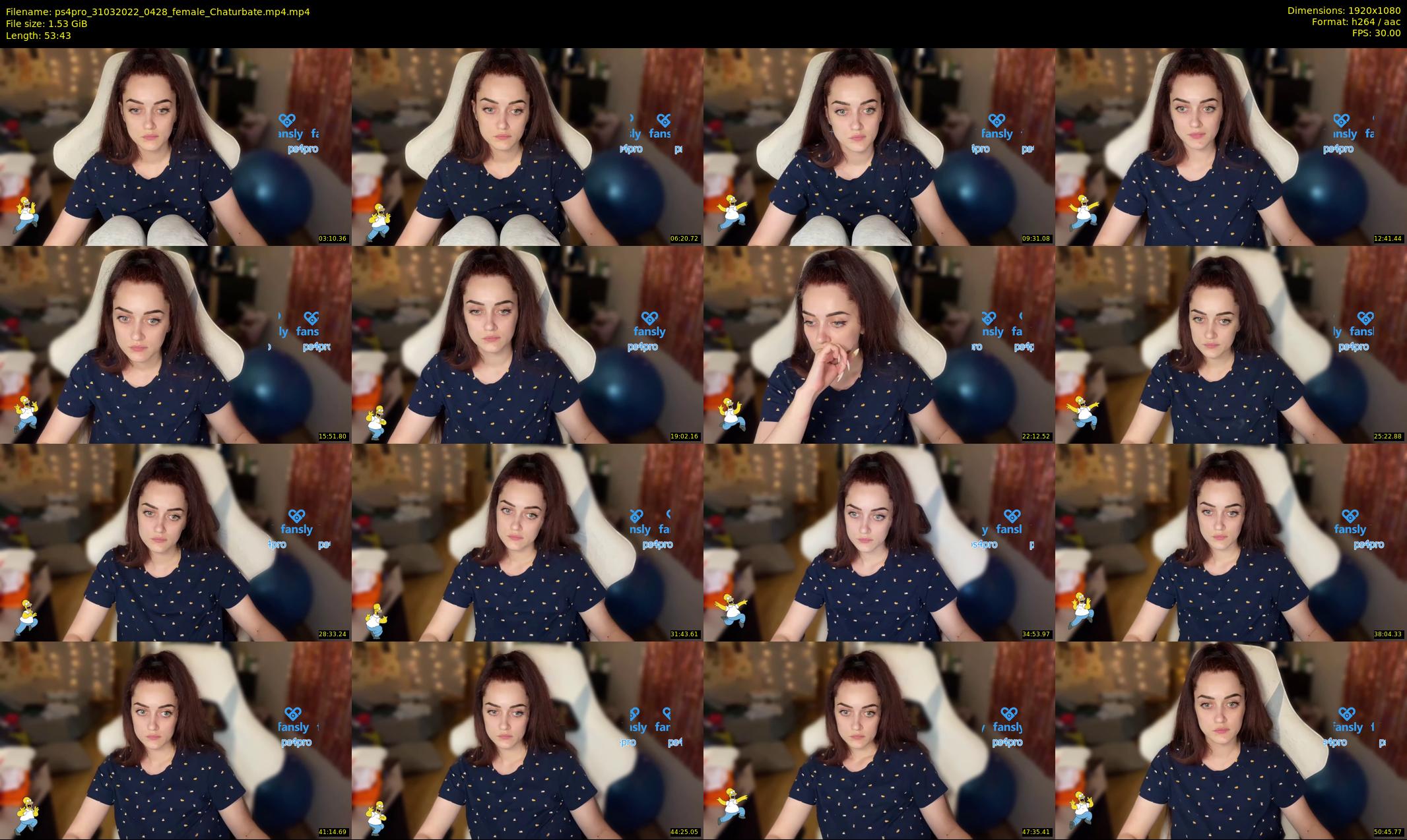 ps4pro — 54 minute Chaturbate female cam show recording, 1080p, Mar 31, 2022