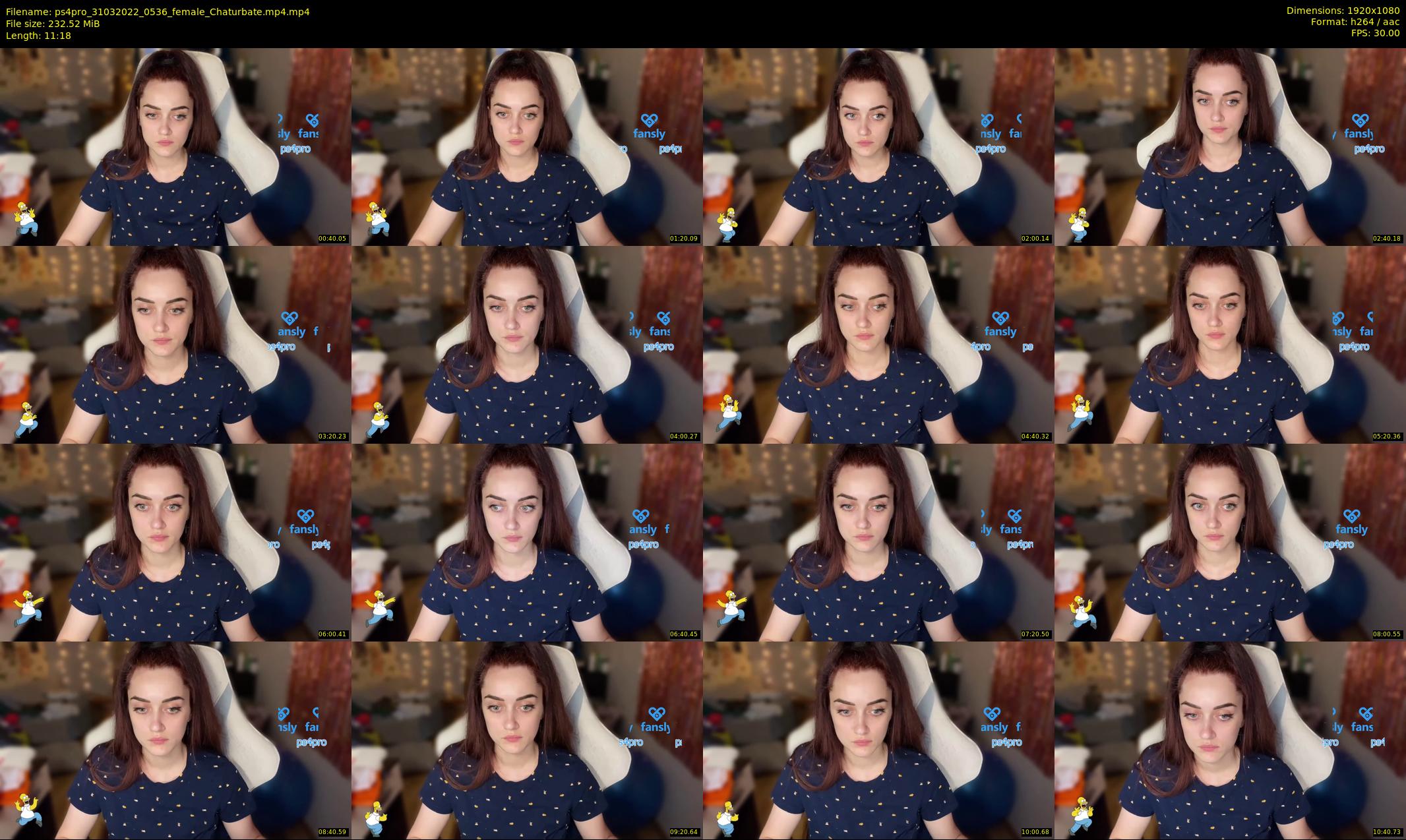 ps4pro — 12 minute Chaturbate female cam show recording, 1080p, Mar 31, 2022
