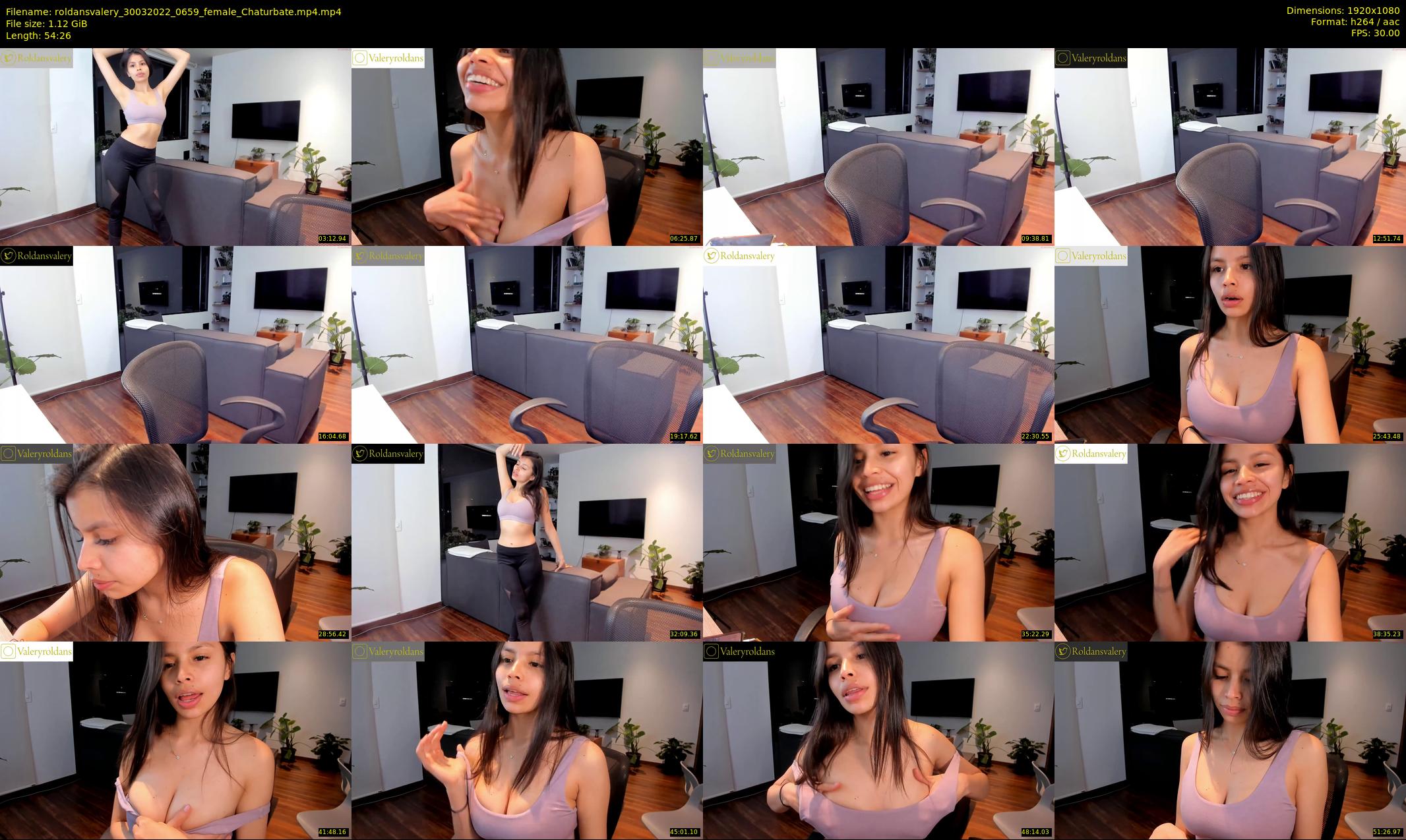 roldansvalery — 55 minute Chaturbate female cam show recording, 1080p, Mar 30, 2022