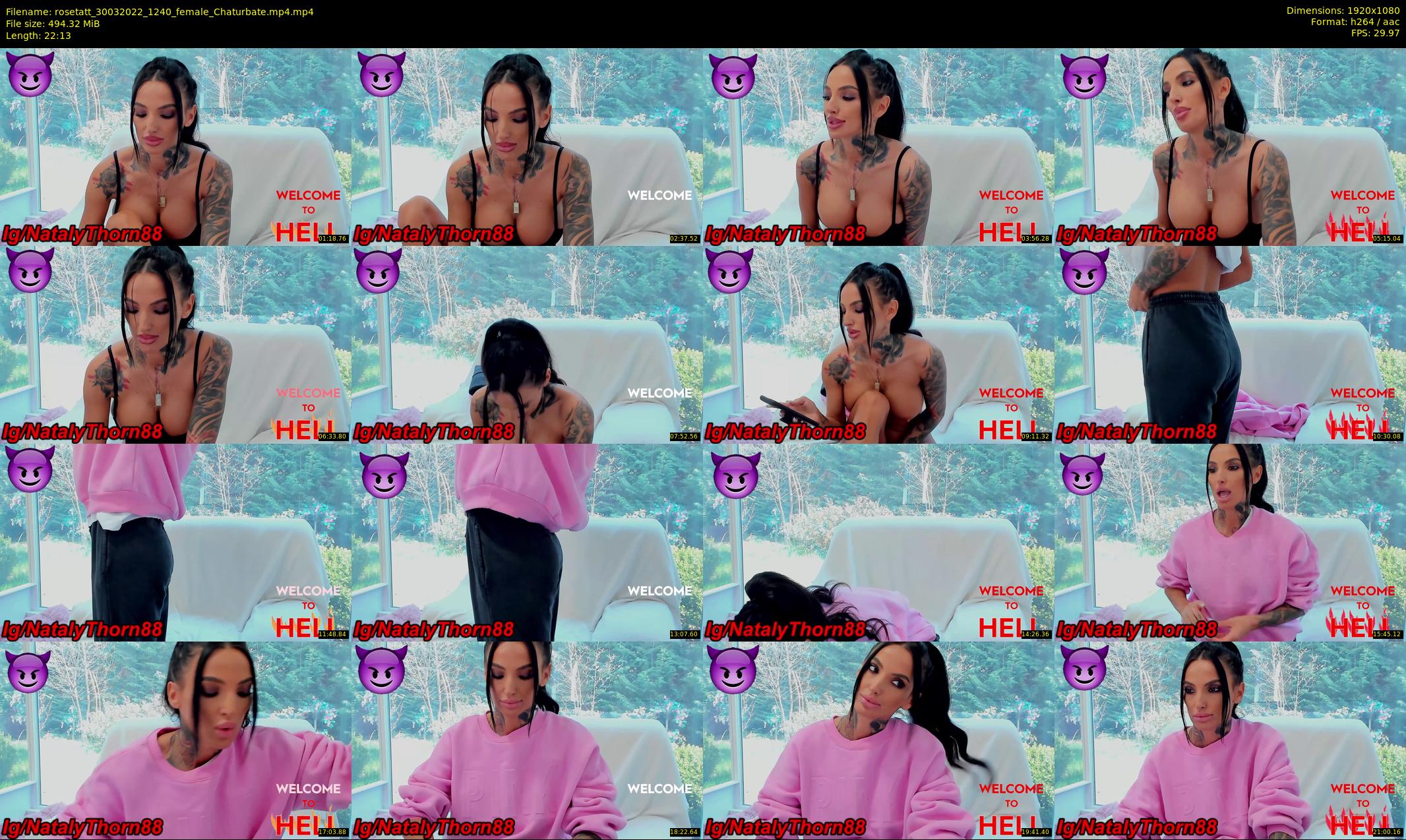 rosetatt — 23 minute Chaturbate female cam show recording, 1080p, Mar 30, 2022