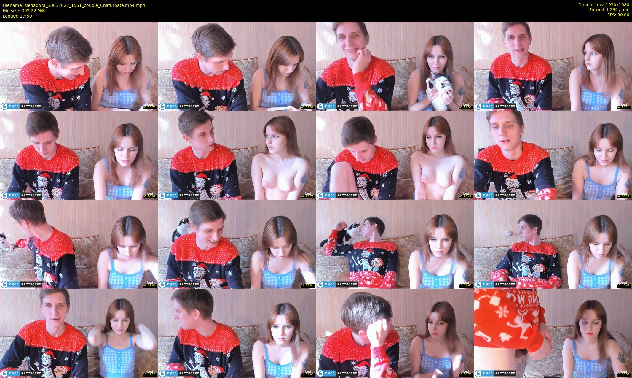 sledadora — 18 minute Chaturbate couple cam show recording, 1080p, Mar 30, 2022