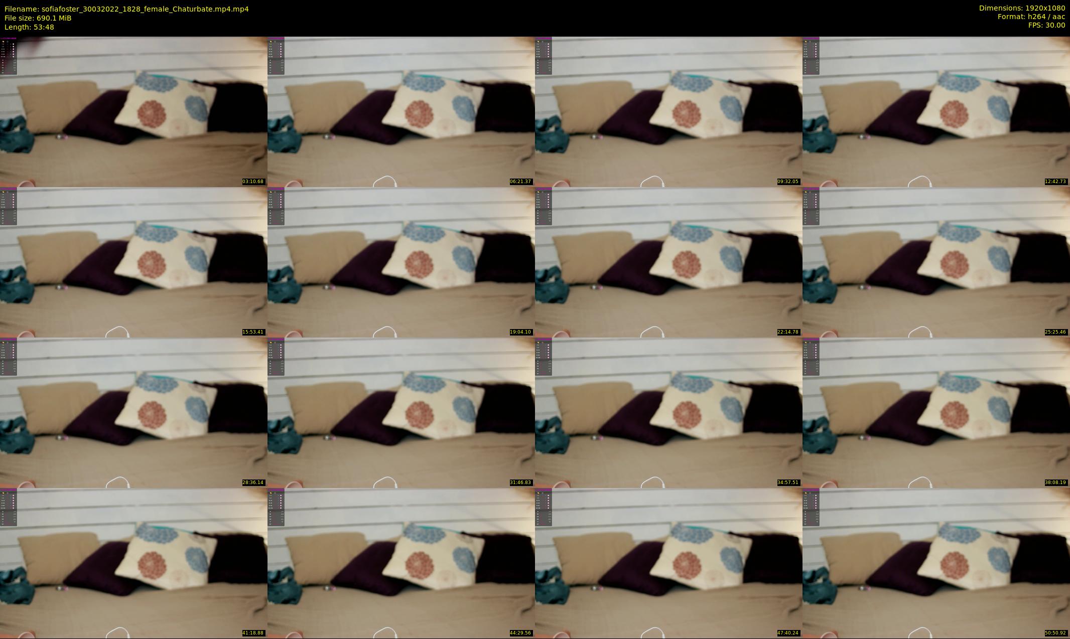 sofiafoster — 54 minute Chaturbate female cam show recording, 1080p, Mar 30, 2022