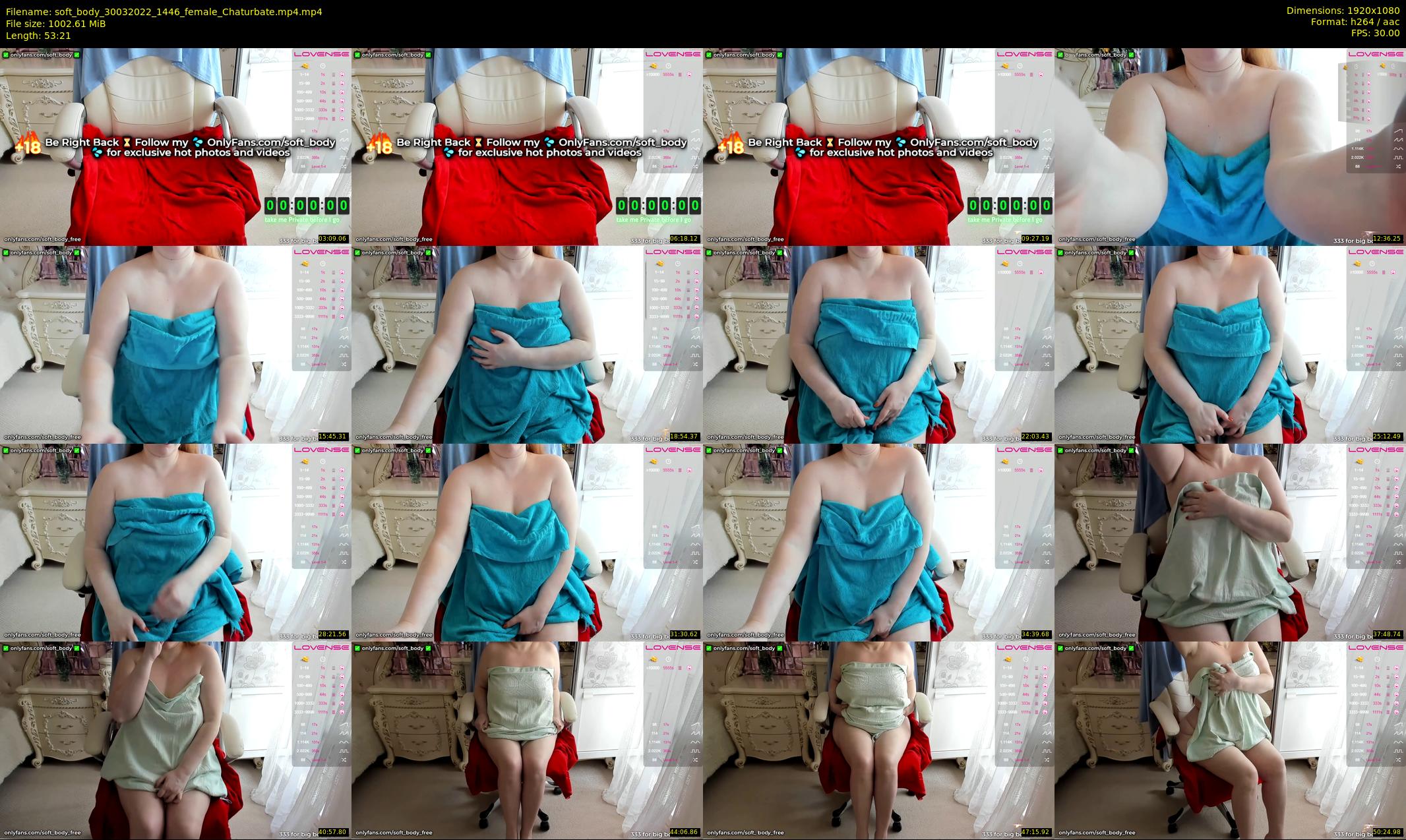 soft_body — 54 minute Chaturbate female cam show recording, 1080p, Mar 30, 2022