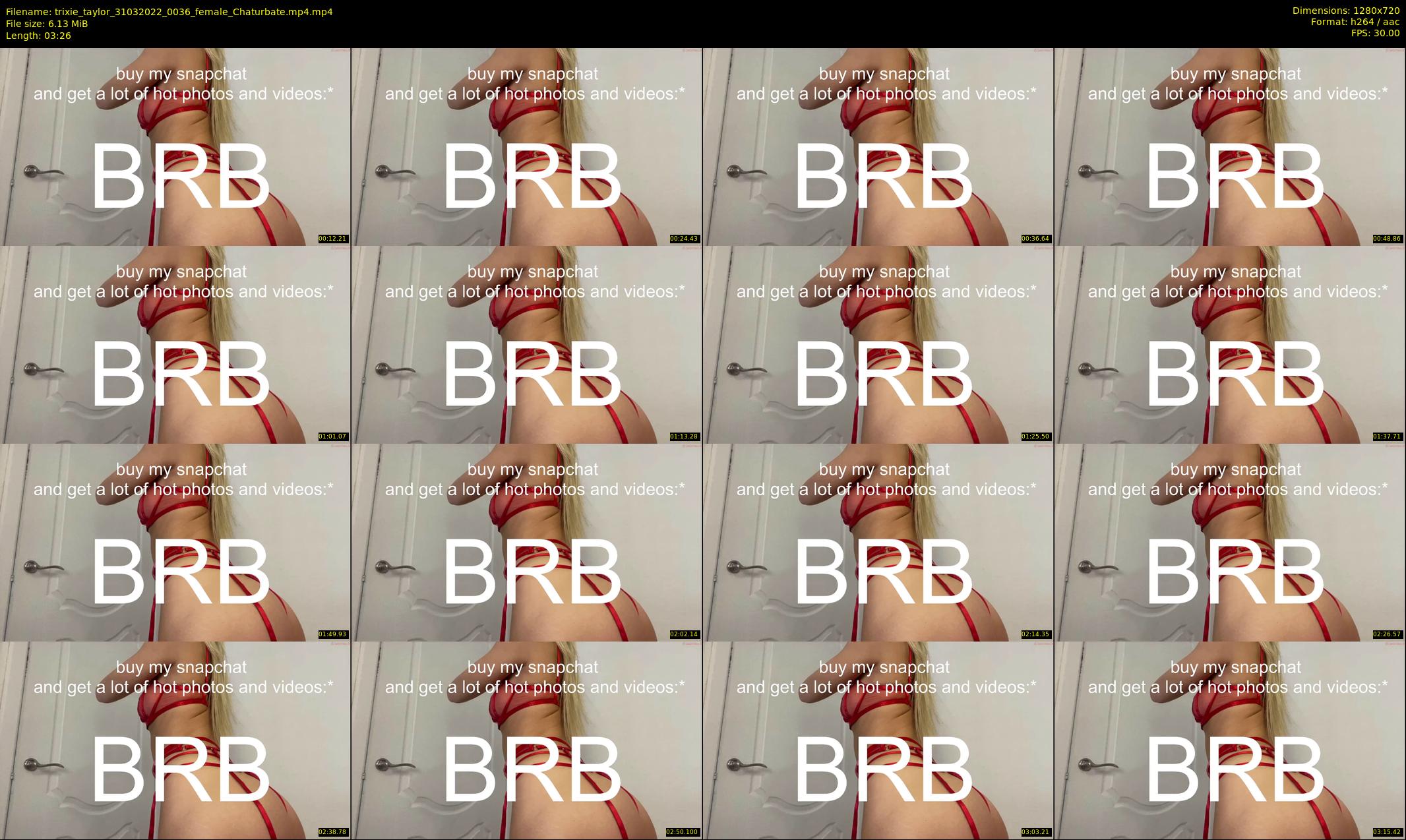 trixie_taylor — 4 minute Chaturbate female cam show recording, 720p, Mar 31, 2022