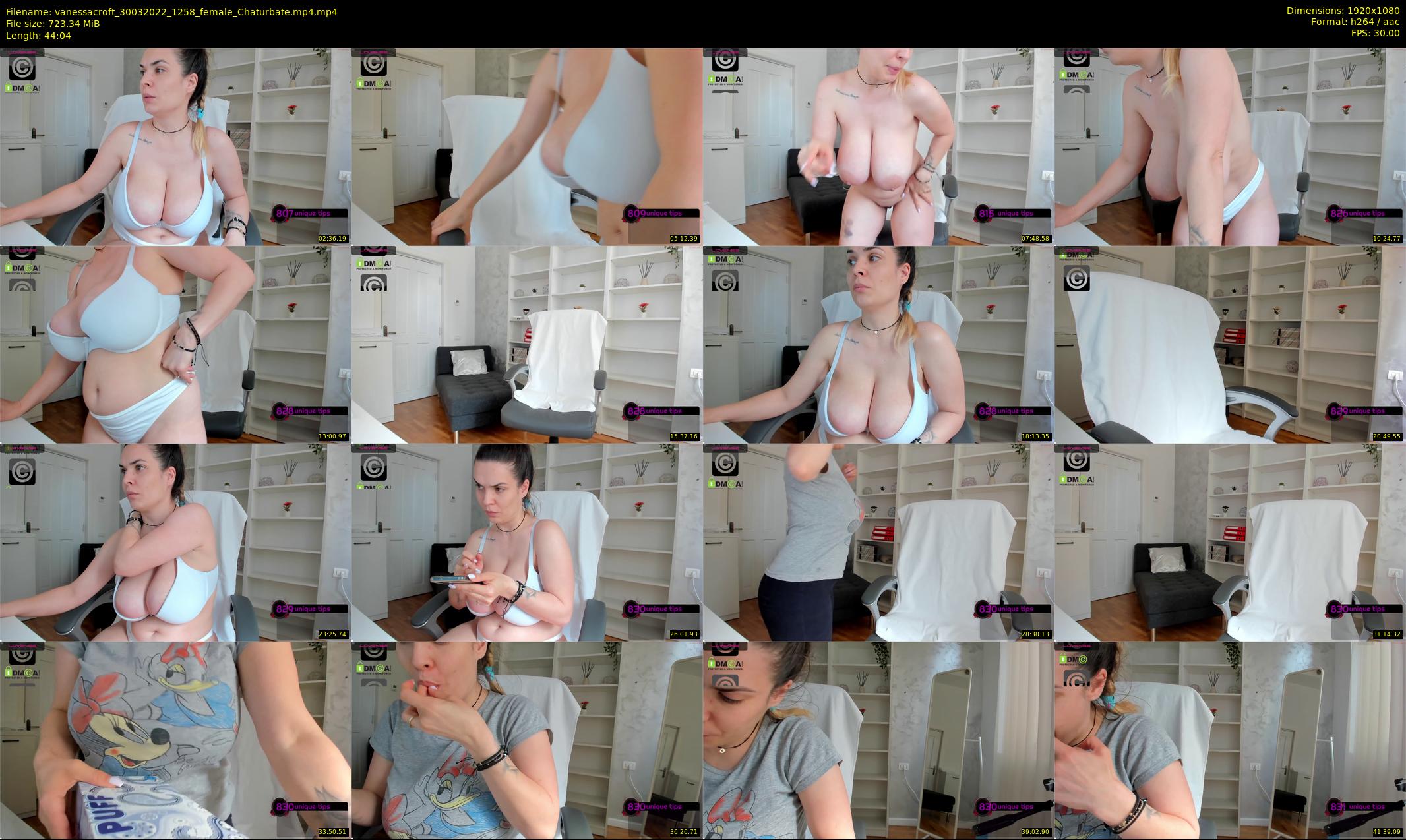 vanessacroft — 45 minute Chaturbate female cam show recording, 1080p, Mar 30, 2022