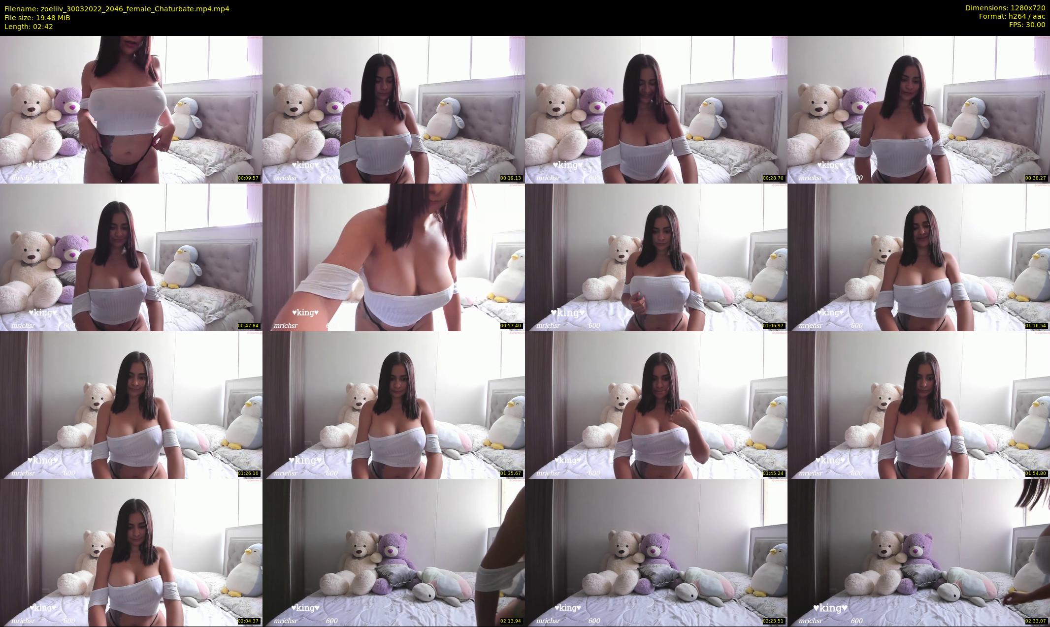 zoeliiv — 3 minute Chaturbate female cam show recording, 720p, Mar 30, 2022