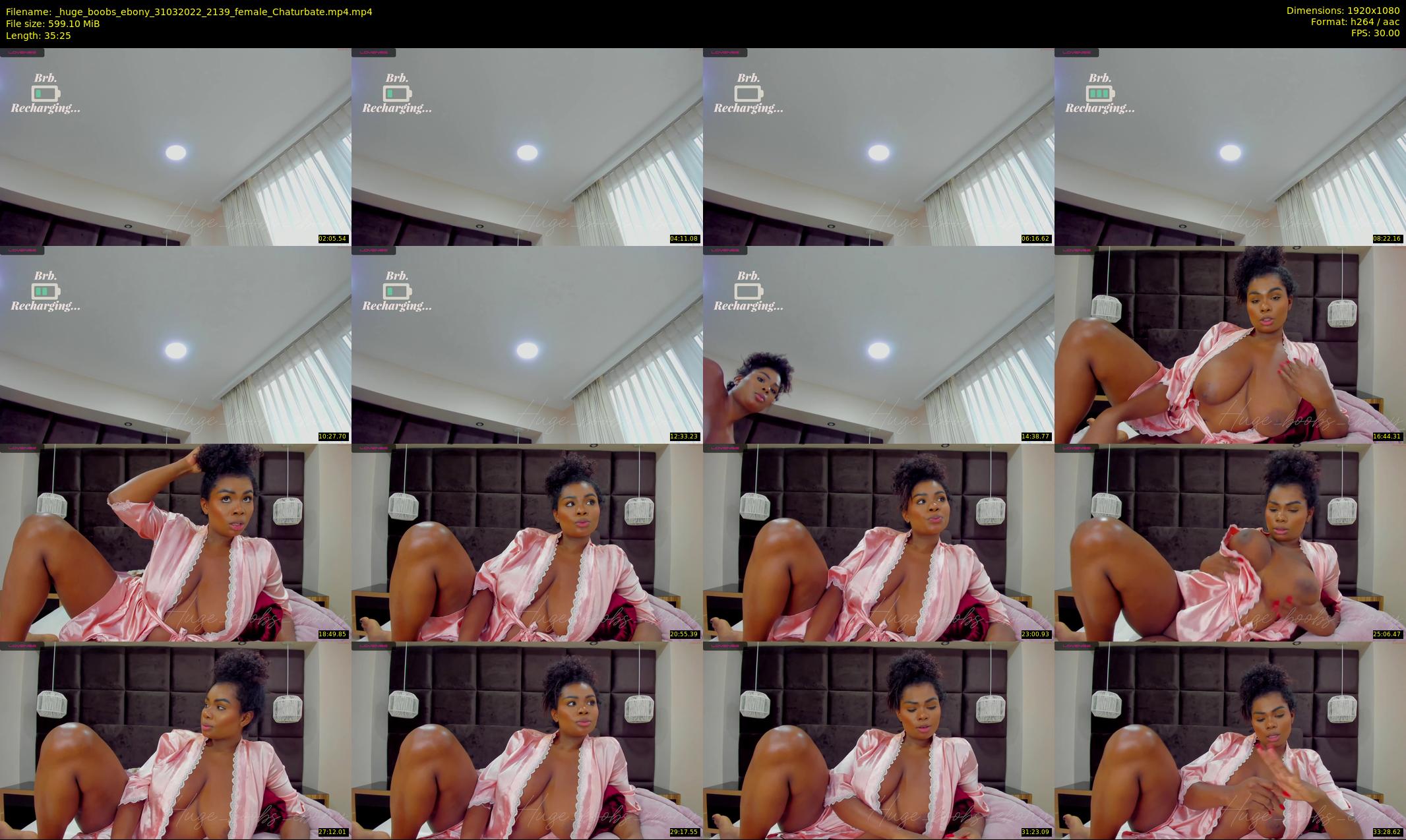 _huge_boobs_ebony — 36 minute Chaturbate female cam show recording, 1080p, Mar 31, 2022