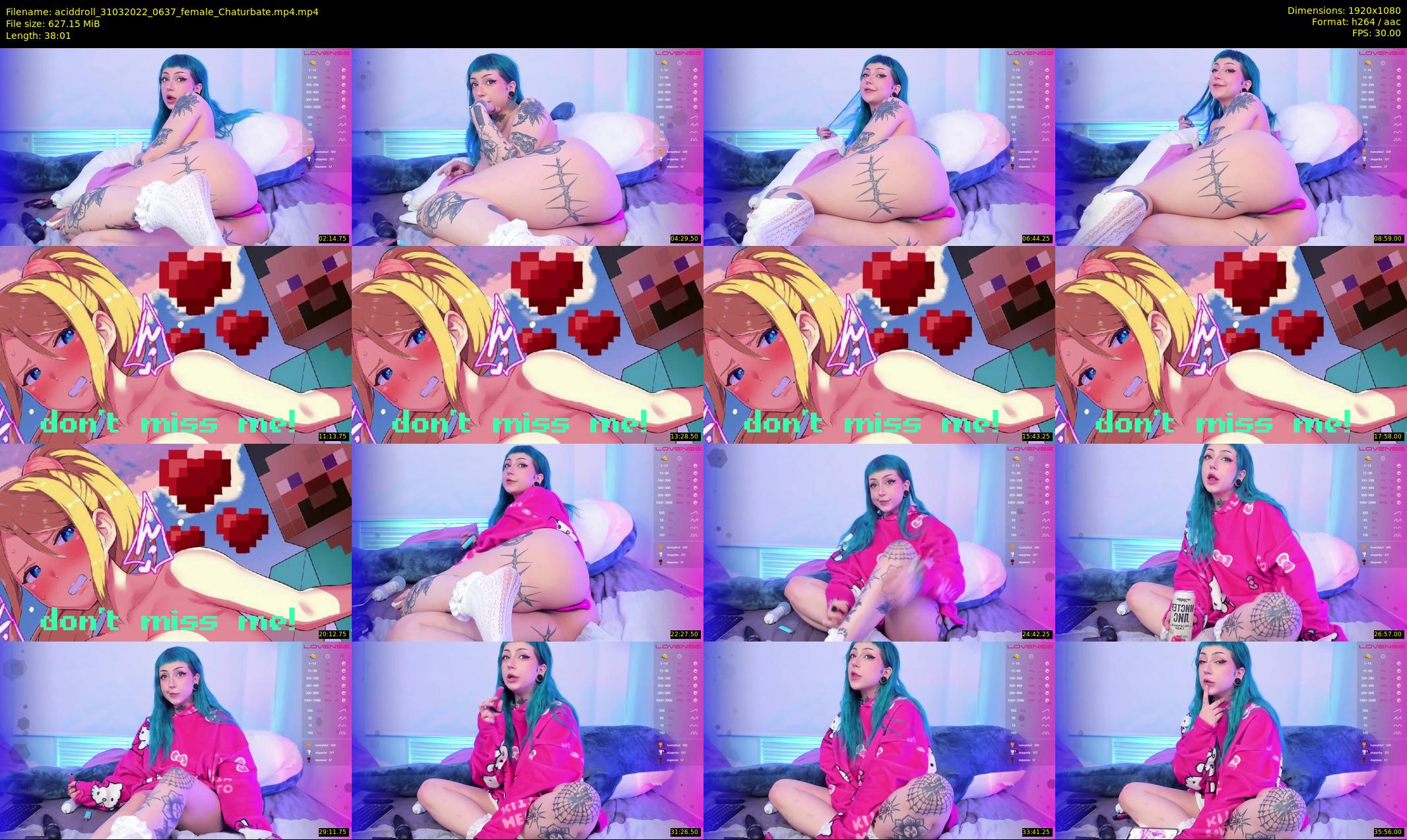aciddroll — 39 minute Chaturbate female cam show recording, 1080p, Mar 31, 2022