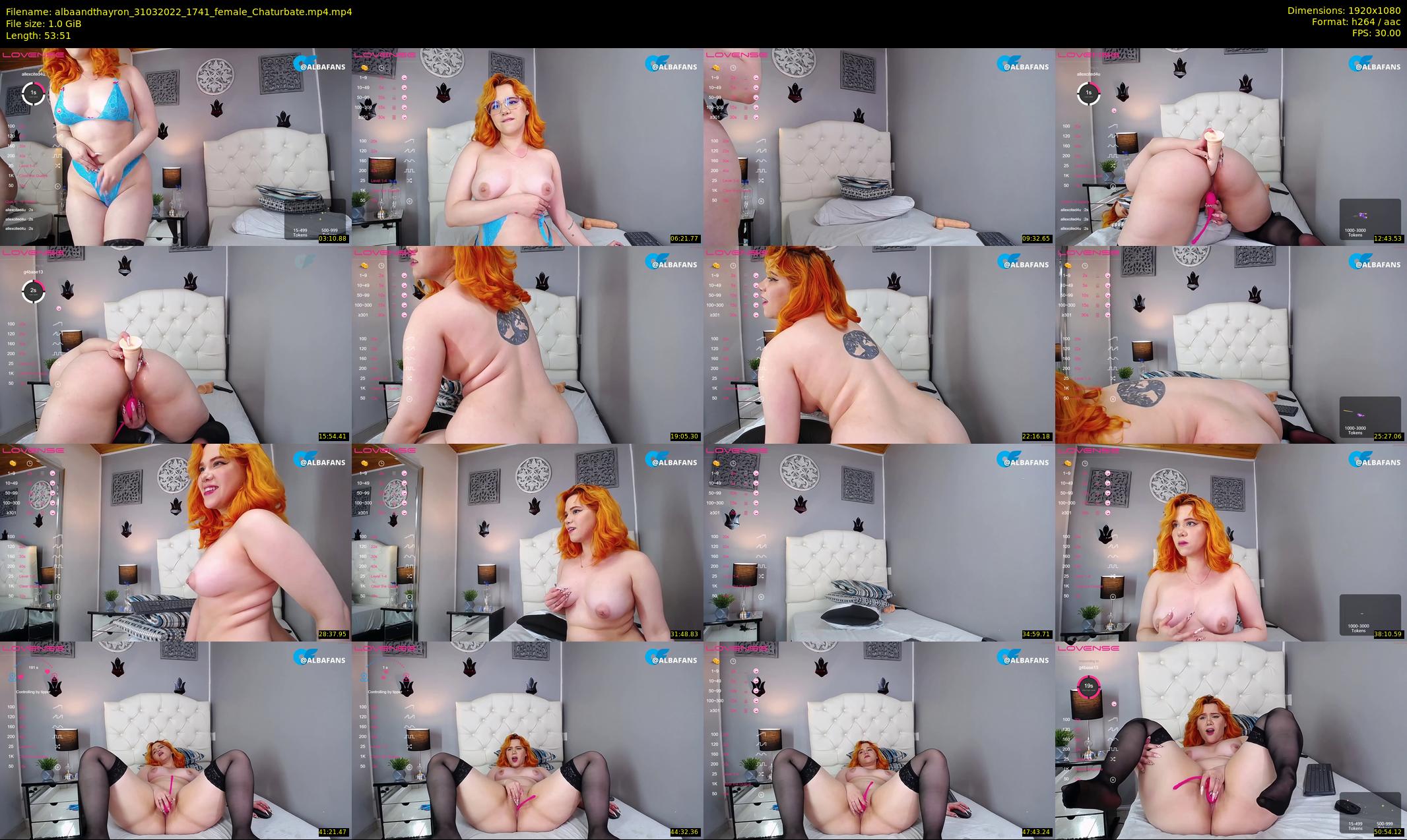 albaandthayron — 54 minute Chaturbate couple cam show recording, 1080p, Mar 31, 2022