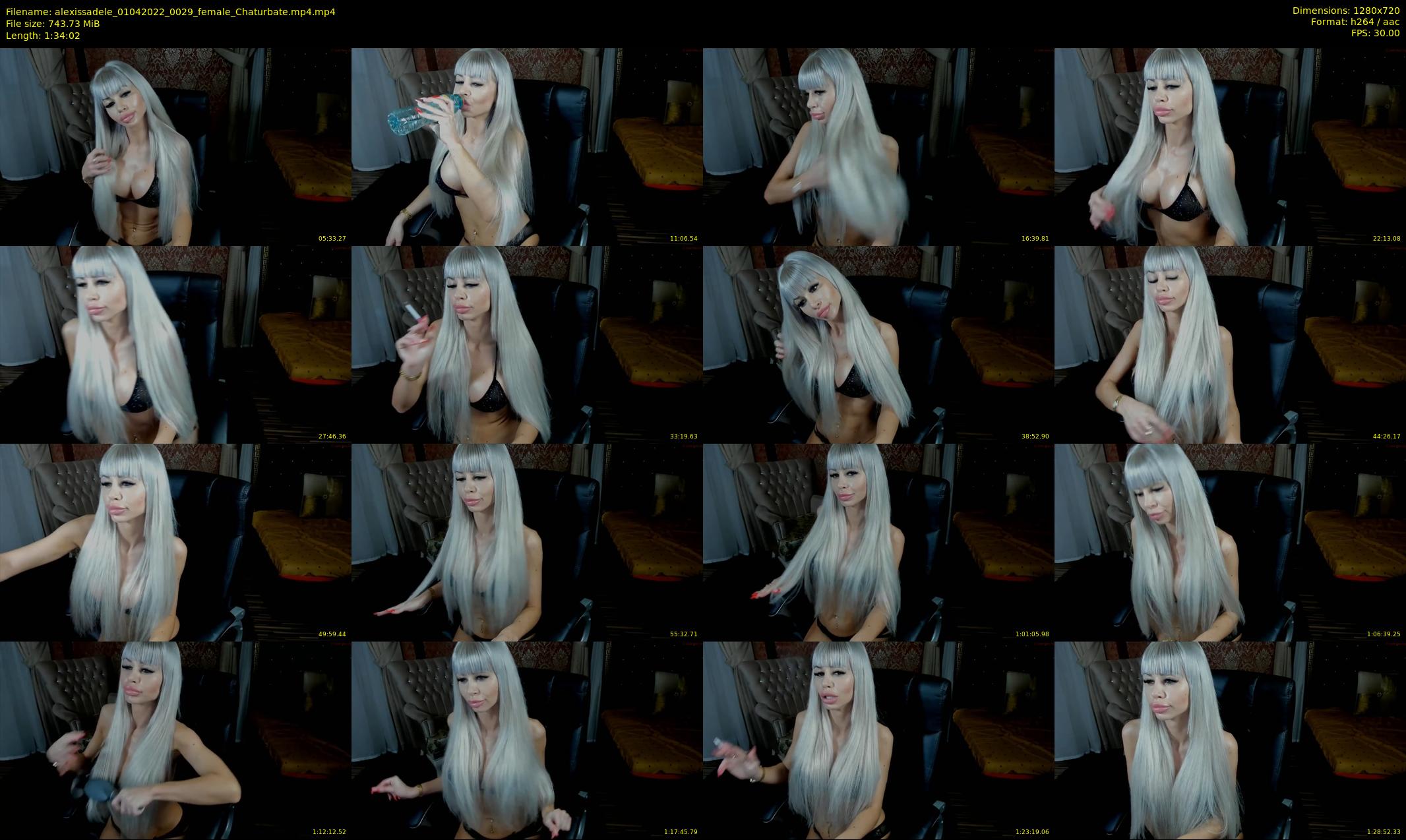 alexissadele — 95 minute Chaturbate female cam show recording, 720p, Apr 1, 2022