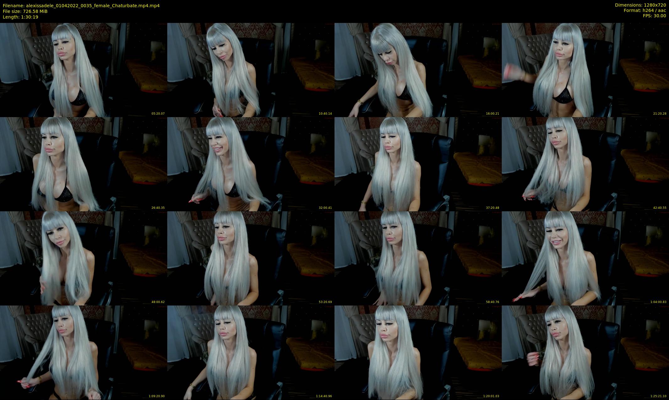 alexissadele — 91 minute Chaturbate female cam show recording, 720p, Apr 1, 2022