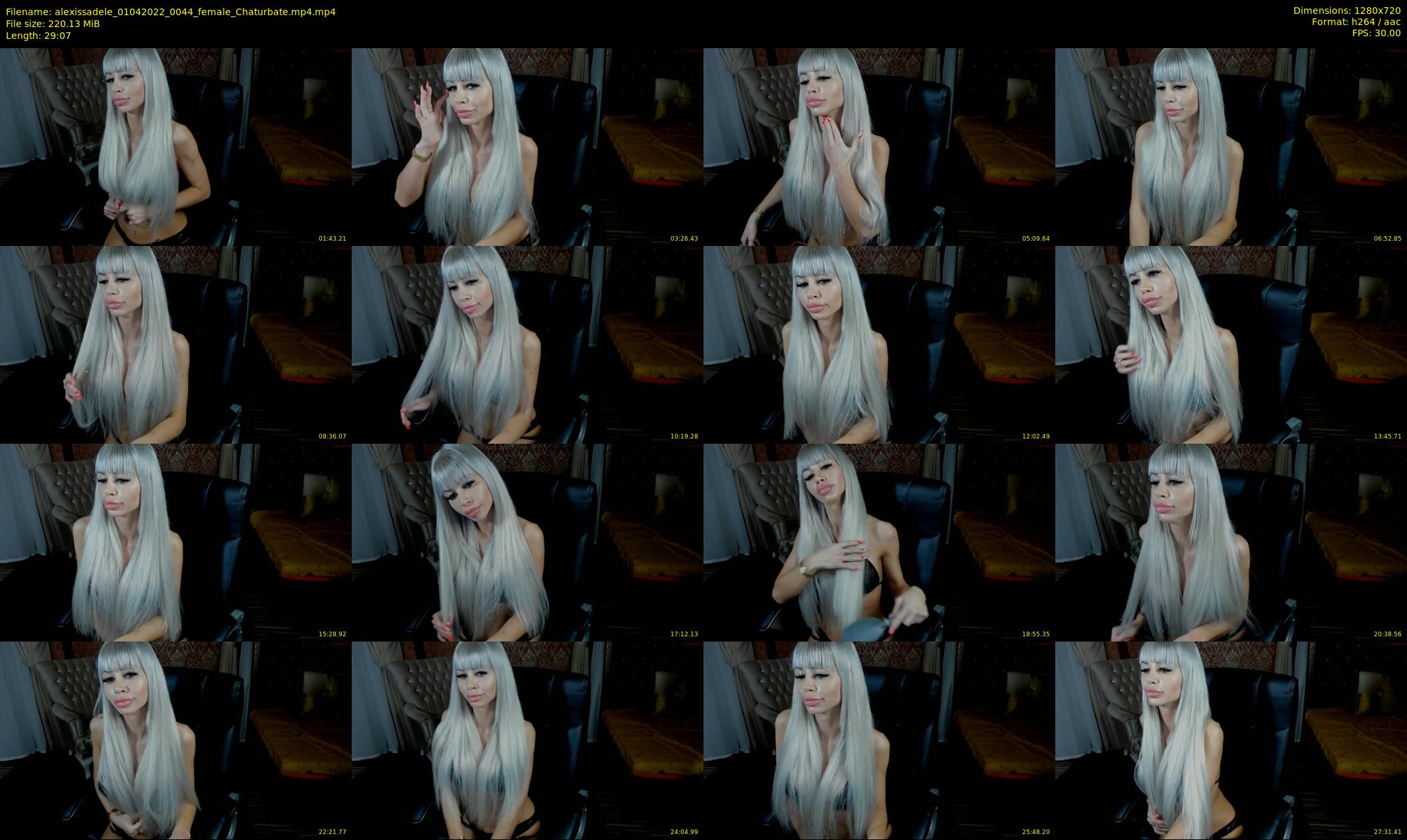 alexissadele — 30 minute Chaturbate female cam show recording, 720p, Apr 1, 2022