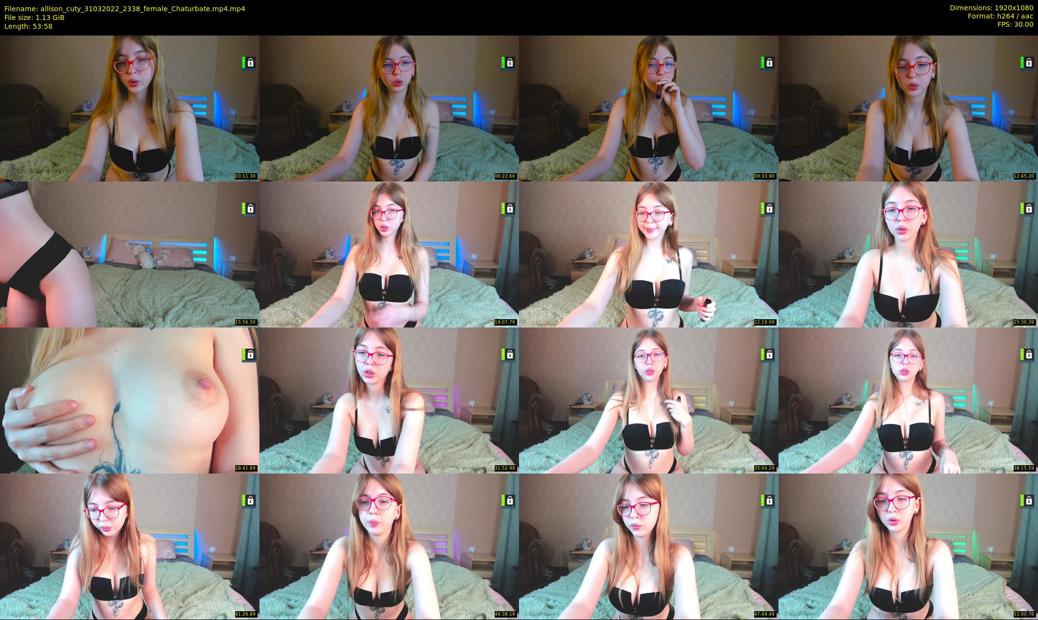 allison_cuty — 54 minute Chaturbate female cam show recording, 1080p, Mar 31, 2022