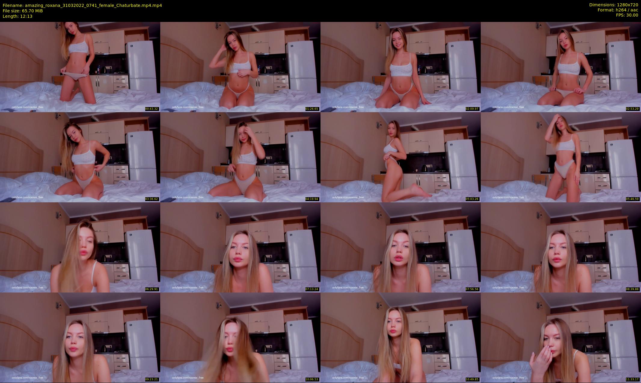 amazing_roxana — 13 minute Chaturbate female cam show recording, 720p, Mar 31, 2022
