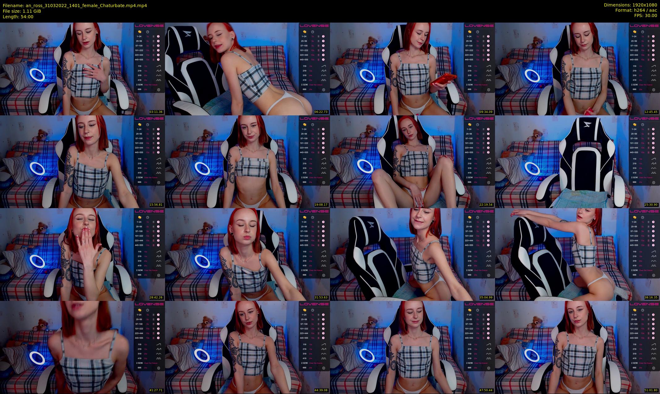 an_ross — 54 minute Chaturbate female cam show recording, 1080p, Mar 31, 2022