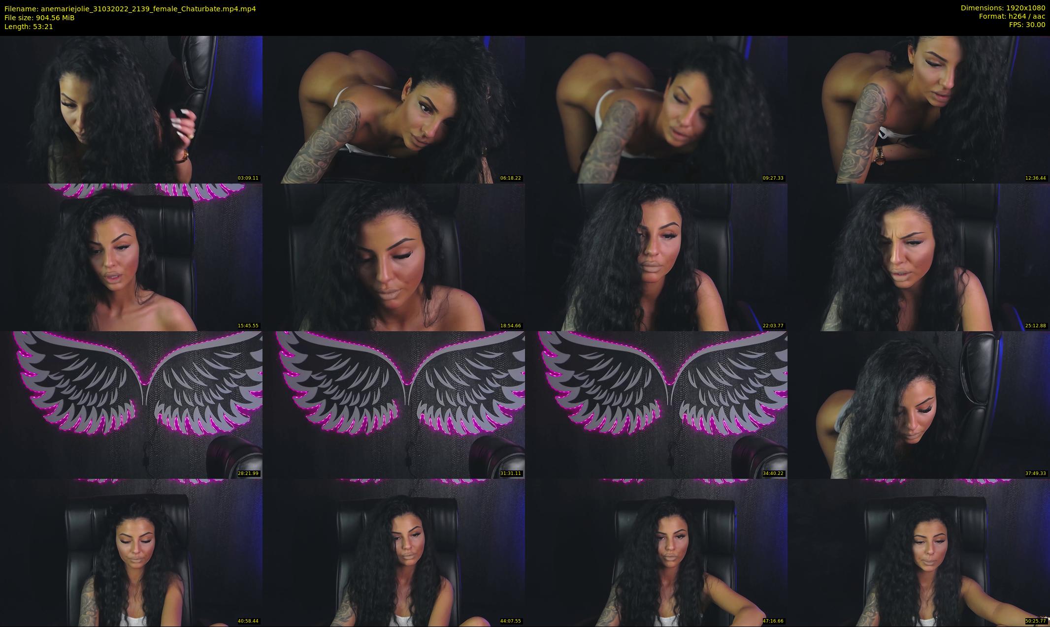 anemariejolie — 54 minute Chaturbate female cam show recording, 1080p, Mar 31, 2022