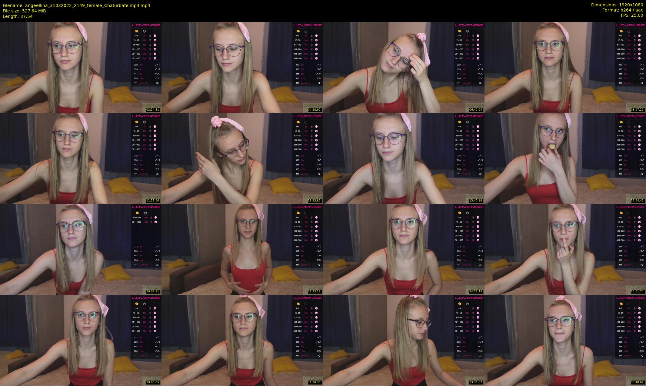 angeellina — 38 minute Chaturbate female cam show recording, 1080p, Mar 31, 2022