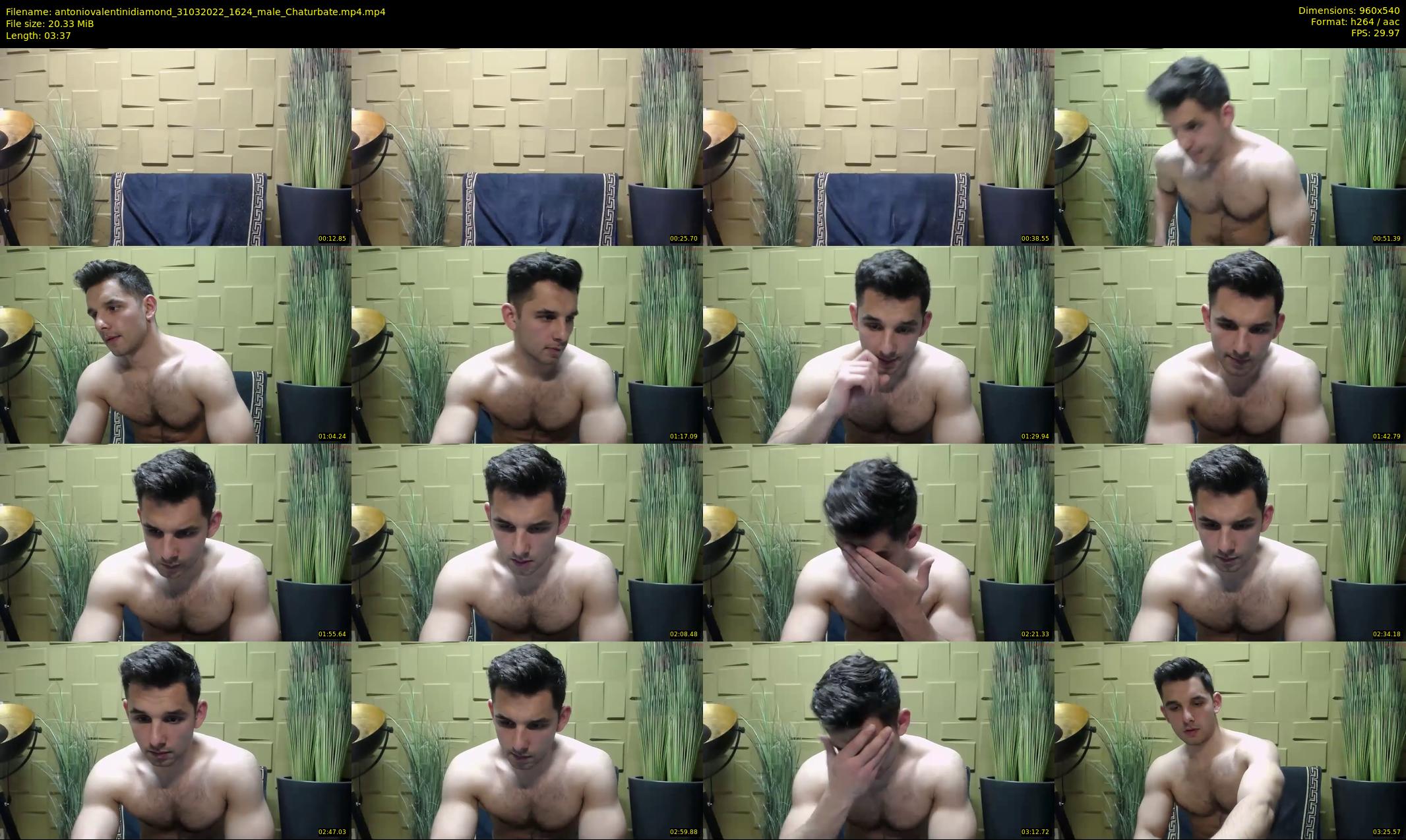 antoniovalentinidiamond — 4 minute Chaturbate male cam show recording, 480p, Mar 31, 2022