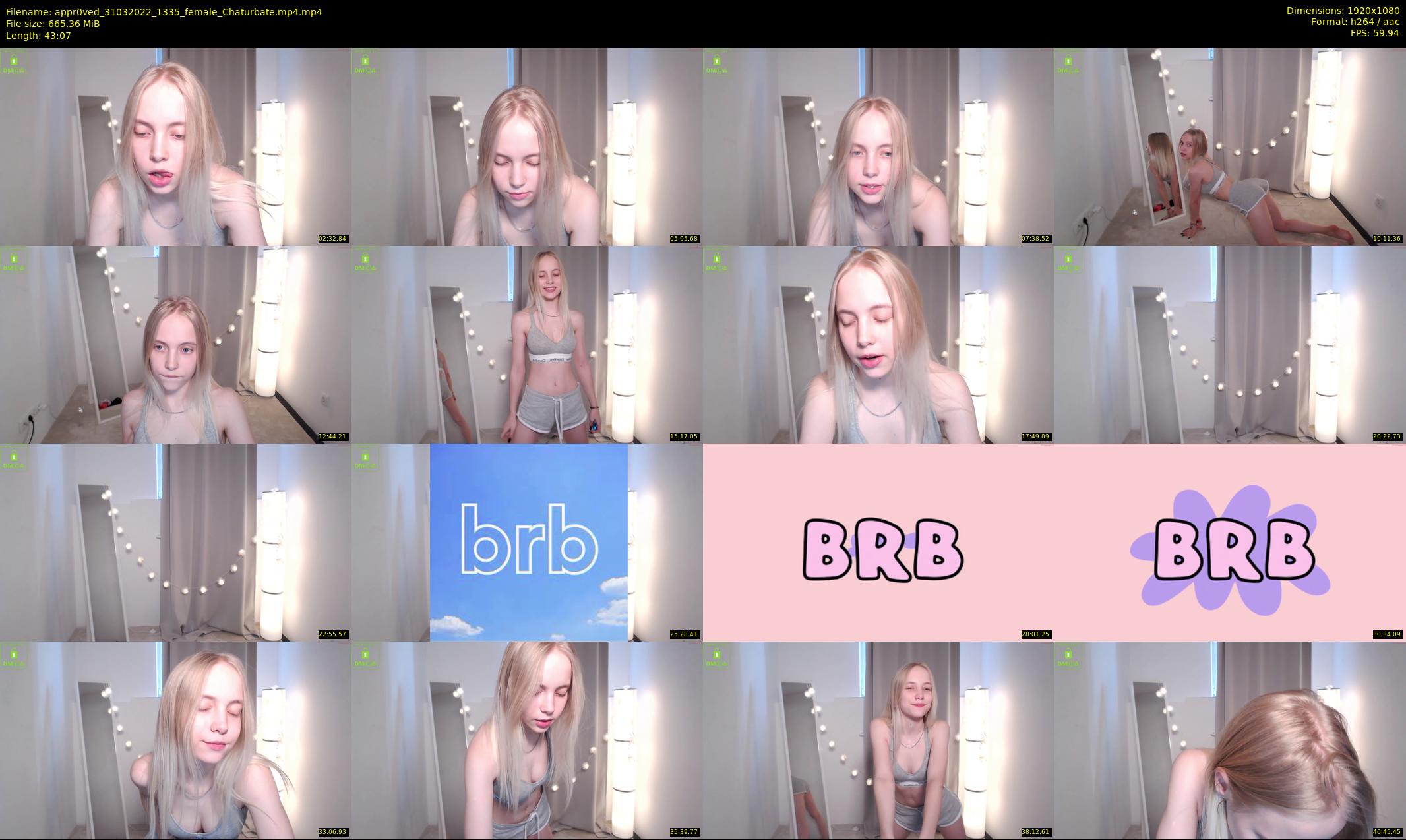 appr0ved — 44 minute Chaturbate female cam show recording, 1080p, Mar 31, 2022