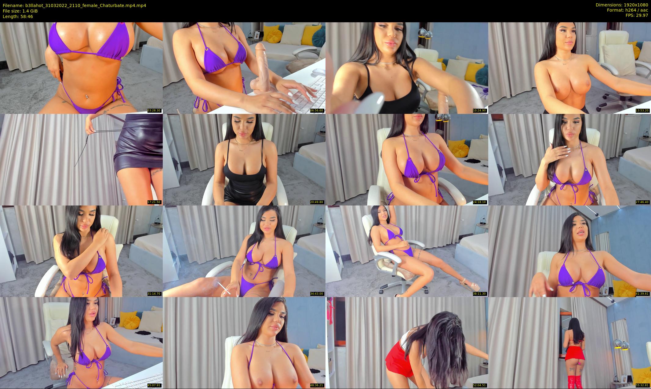 b3llahot — 59 minute Chaturbate female cam show recording, 1080p, Mar 31, 2022