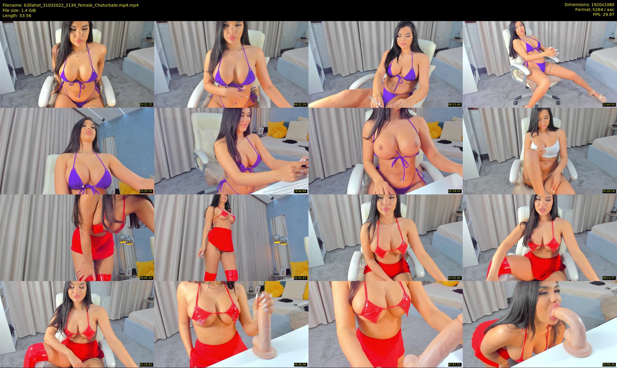 b3llahot — 54 minute Chaturbate female cam show recording, 1080p, Mar 31, 2022