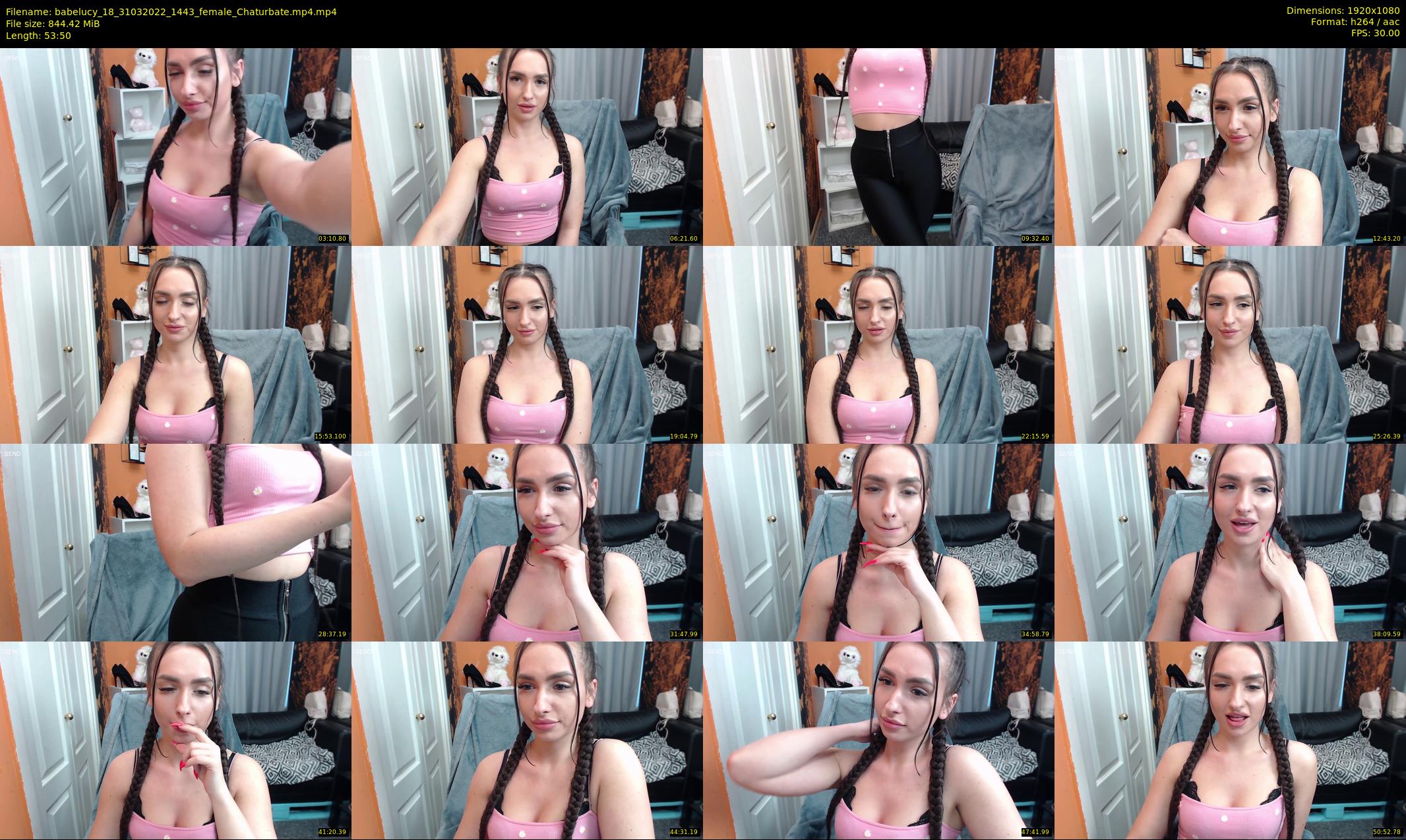 babelucy_18 — 54 minute Chaturbate female cam show recording, 1080p, Mar 31, 2022