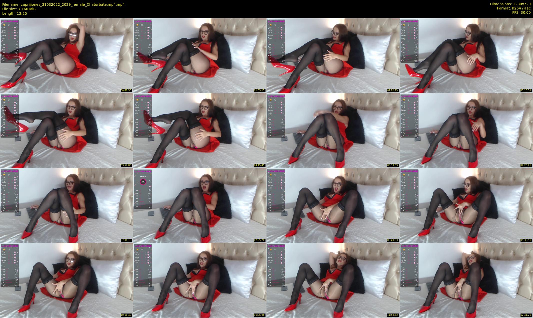 capriijones — 14 minute Chaturbate female cam show recording, 720p, Mar 31, 2022