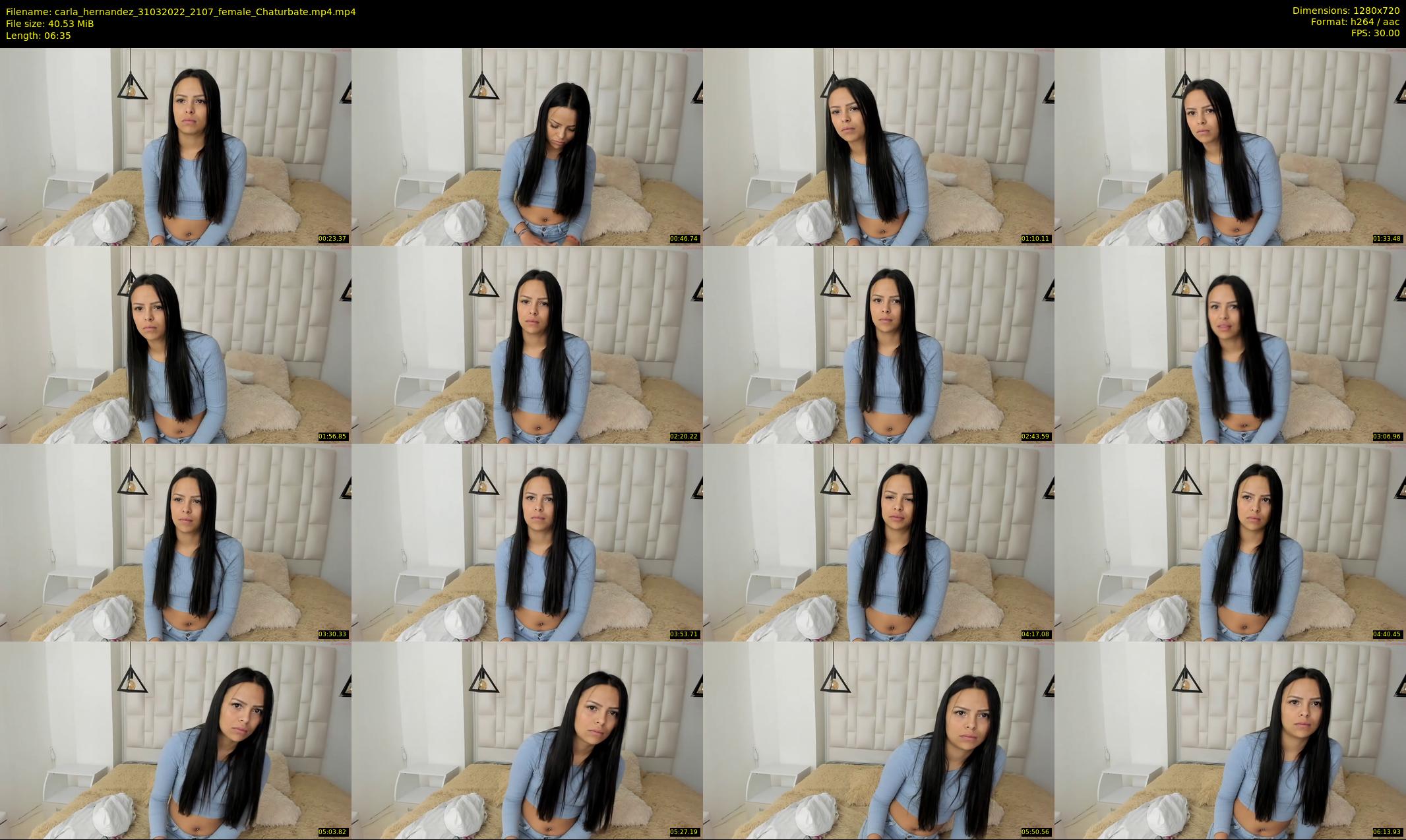 carla_hernandez — 7 minute Chaturbate female cam show recording, 720p, Mar 31, 2022