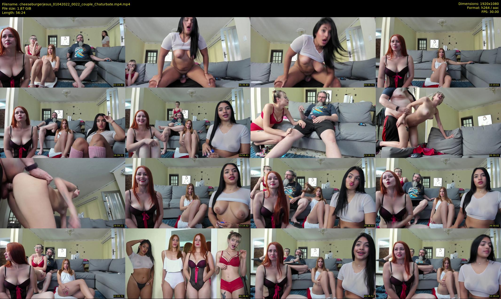 cheeseburgerjesus — 57 minute Chaturbate couple cam show recording, 1080p, Apr 1, 2022