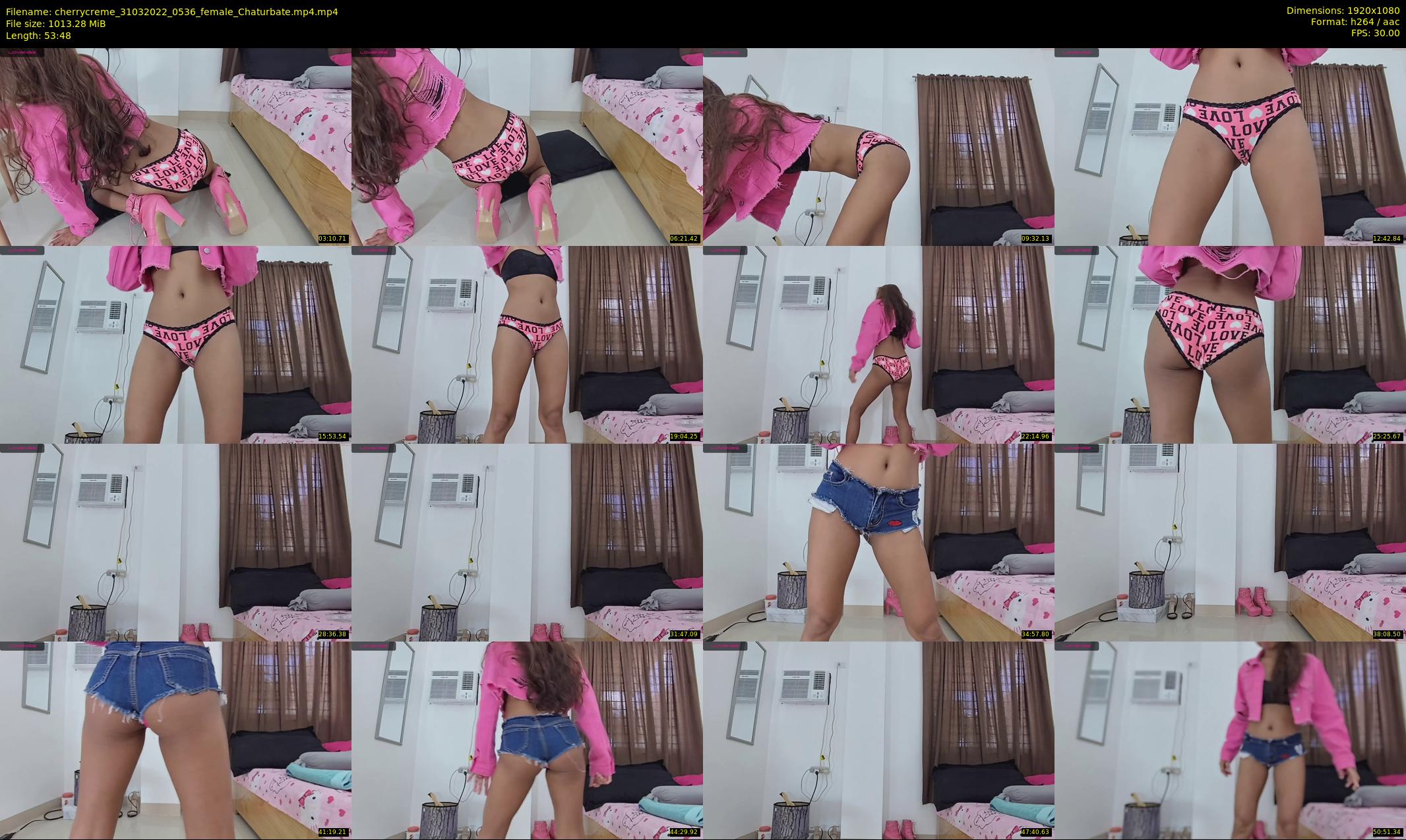 cherrycreme — 54 minute Chaturbate female cam show recording, 1080p, Mar 31, 2022