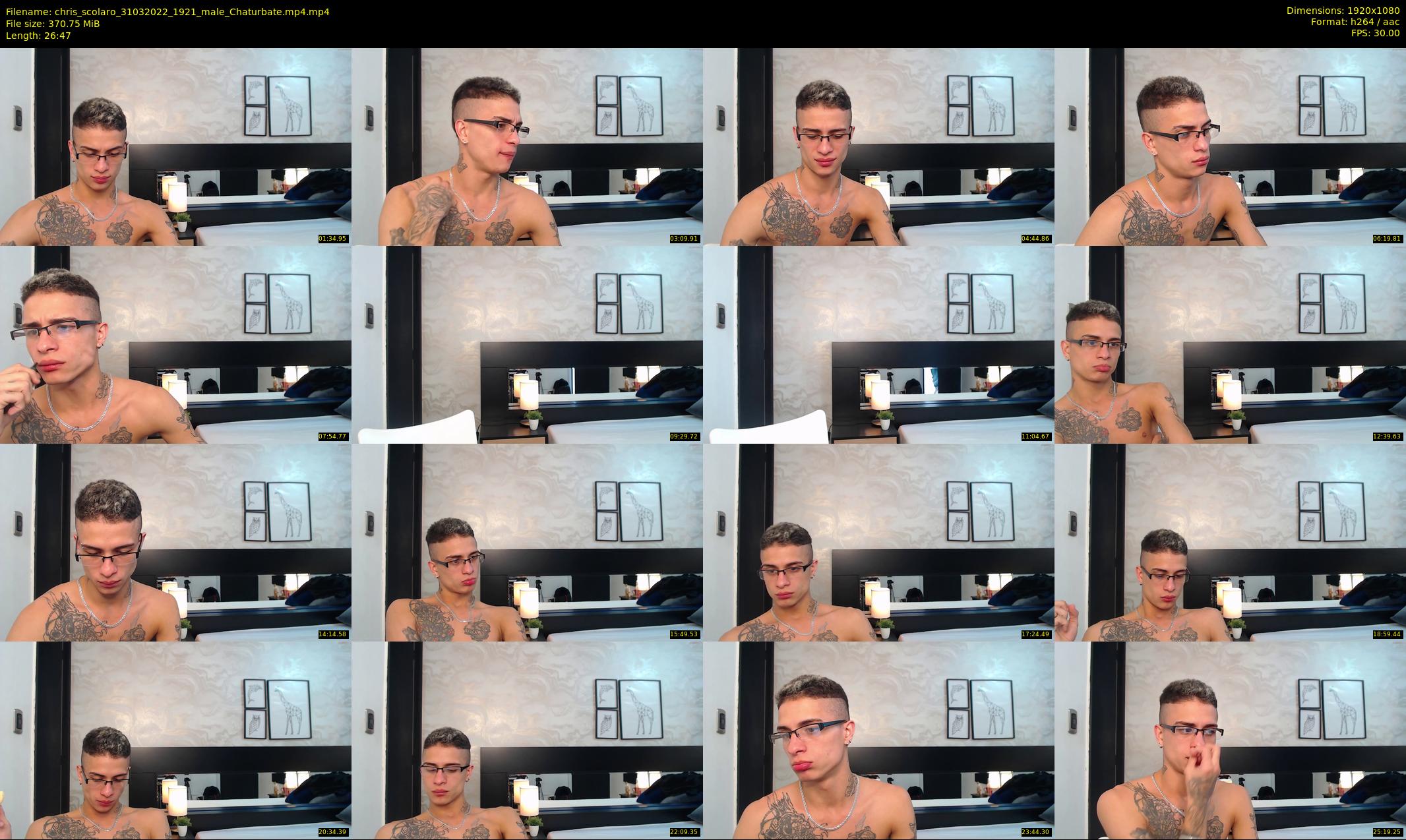 chris_scolaro — 27 minute Chaturbate male cam show recording, 1080p, Mar 31, 2022