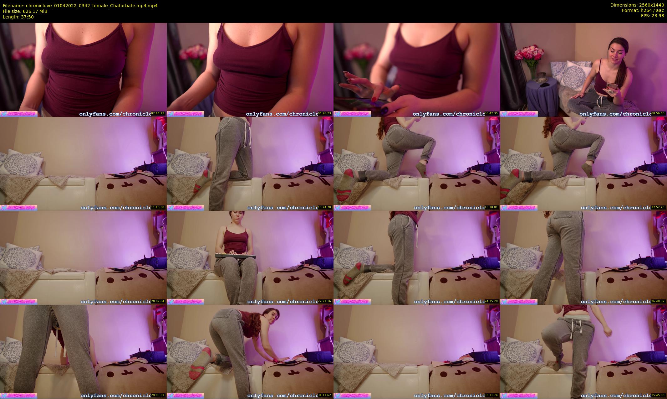chroniclove — 38 minute Chaturbate female cam show recording, 1080p, Apr 1, 2022