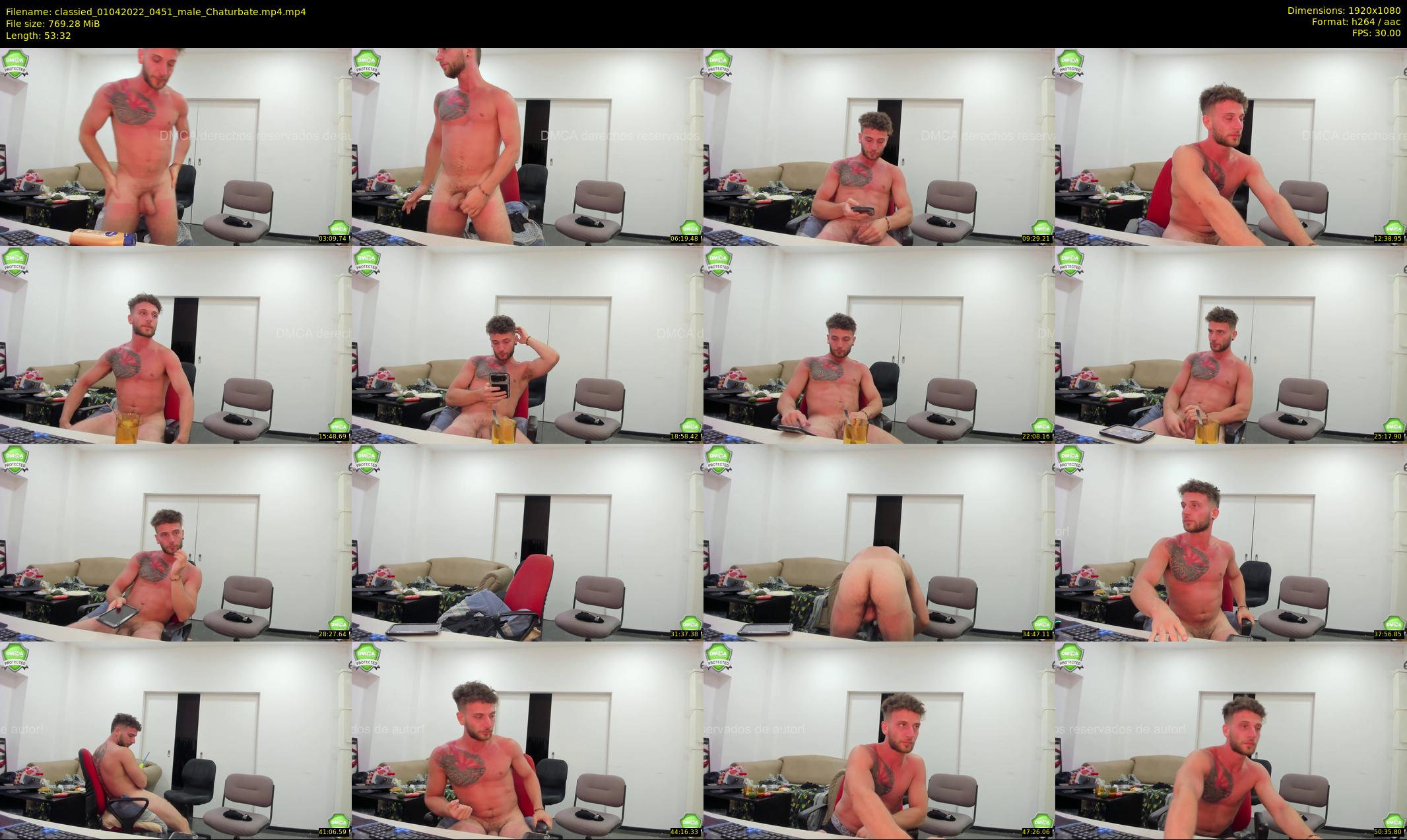 classied — 54 minute Chaturbate male cam show recording, 1080p, Apr 1, 2022