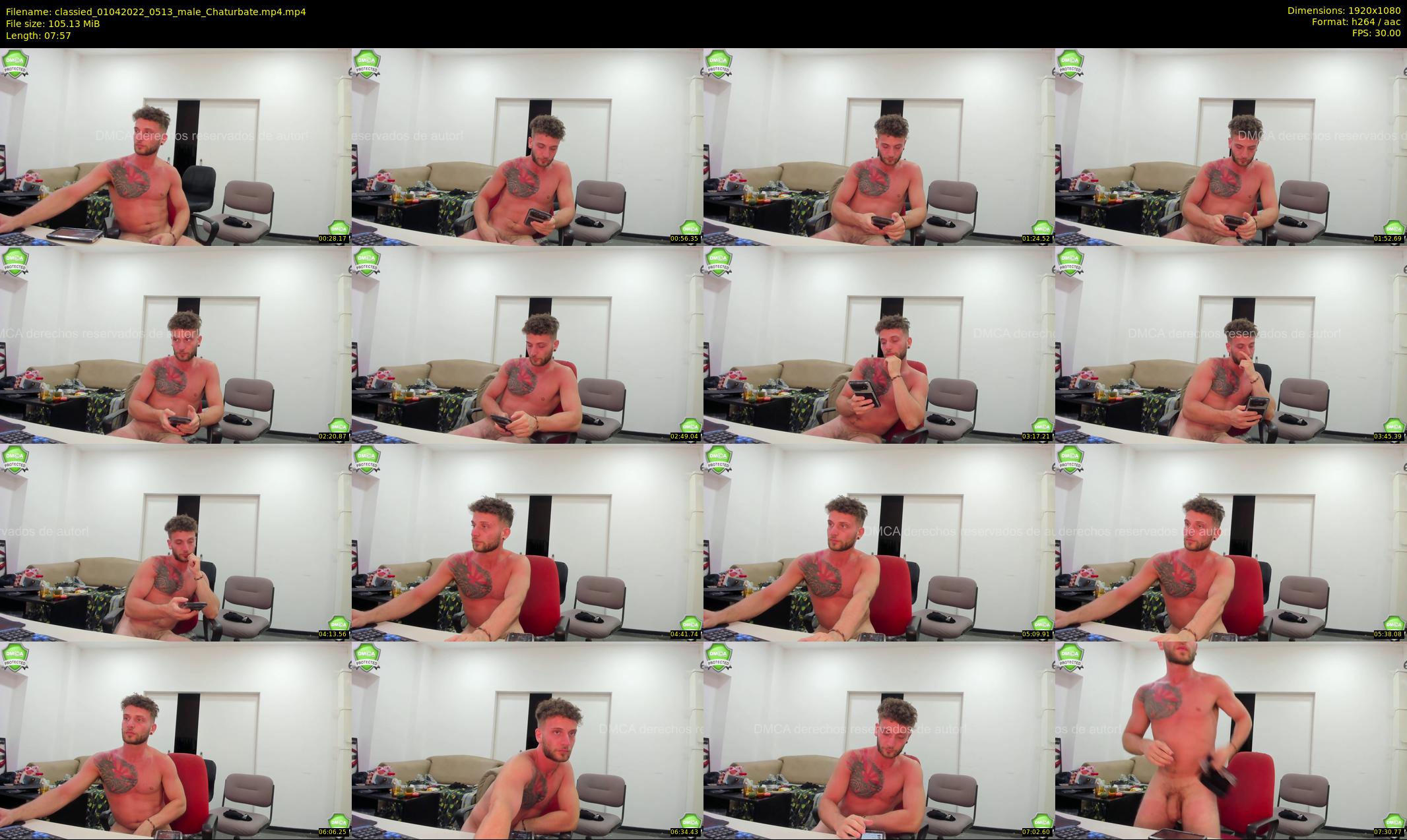 classied — 8 minute Chaturbate male cam show recording, 1080p, Apr 1, 2022
