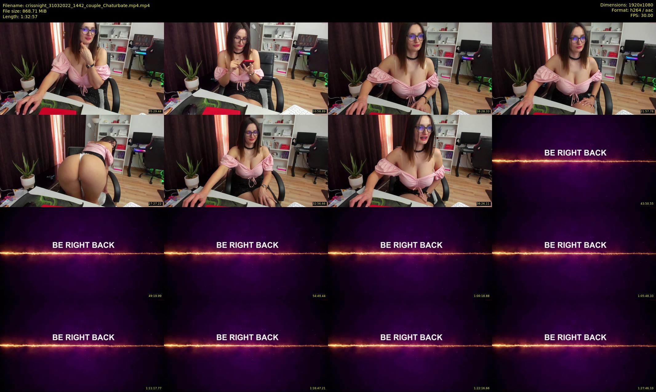 crissnight — 93 minute Chaturbate female cam show recording, 1080p, Mar 31, 2022