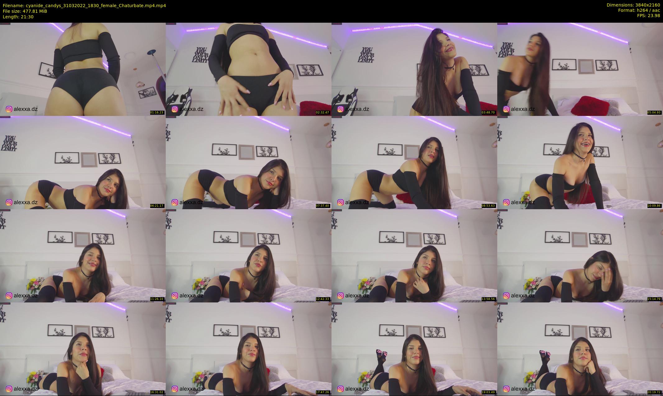 cyanide_candys — 22 minute Chaturbate female cam show recording, 4K, Mar 31, 2022