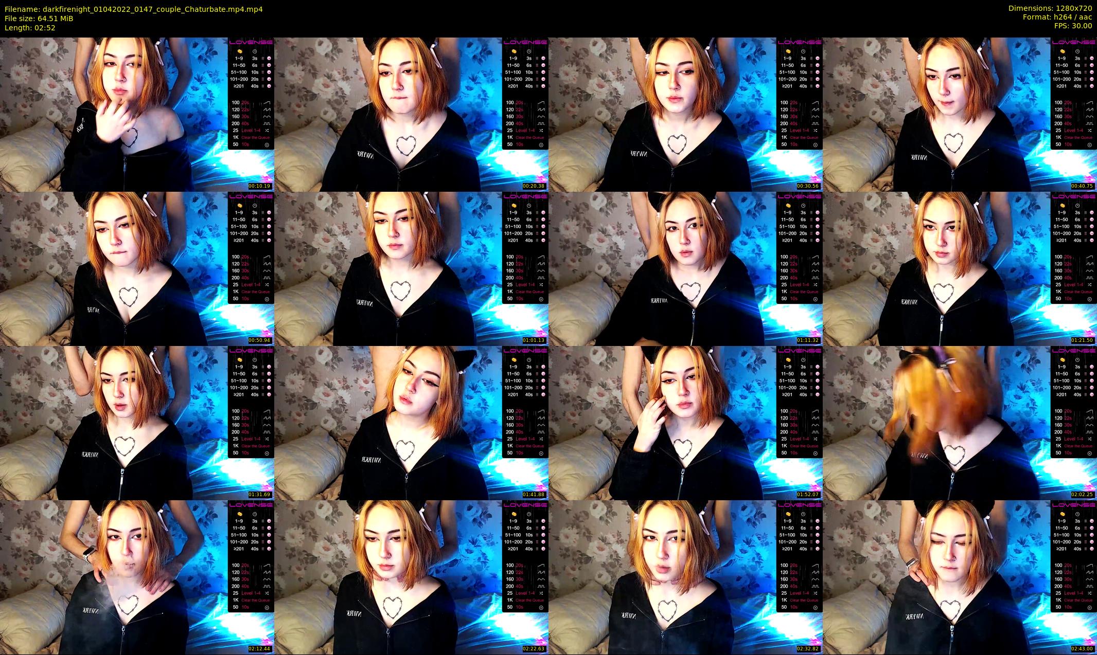 darkfirenight — 3 minute Chaturbate couple cam show recording, 720p, Apr 1, 2022
