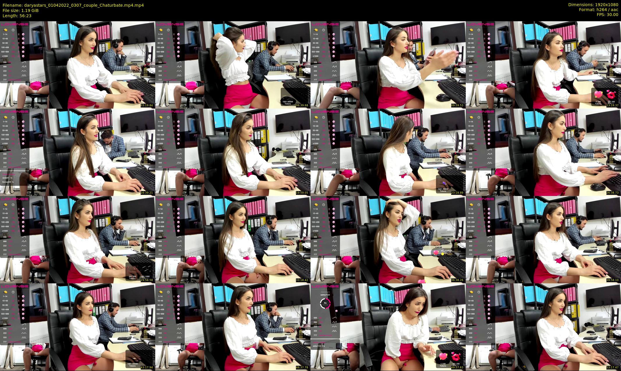 daryastars — 57 minute Chaturbate couple cam show recording, 1080p, Apr 1, 2022