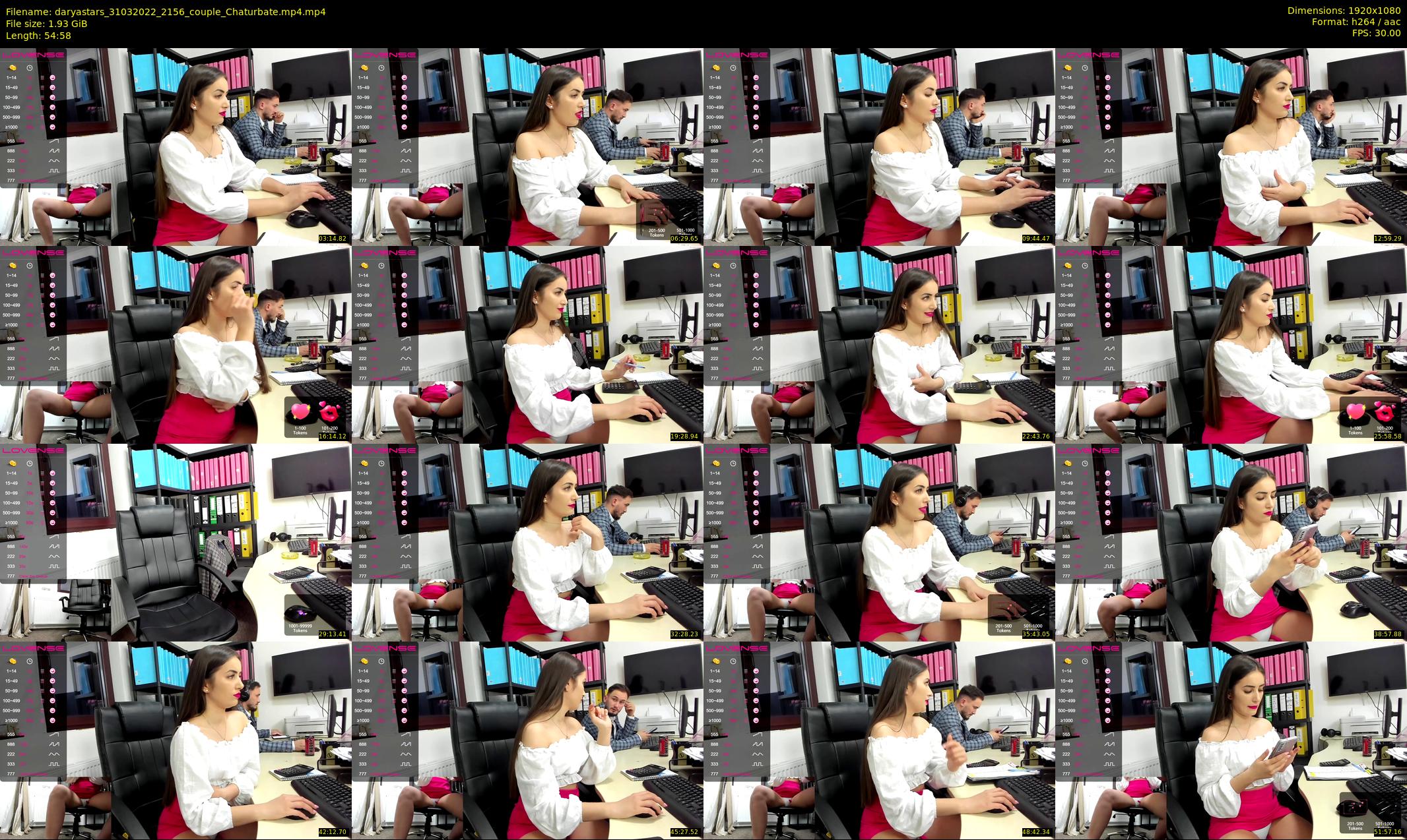 daryastars — 55 minute Chaturbate couple cam show recording, 1080p, Mar 31, 2022