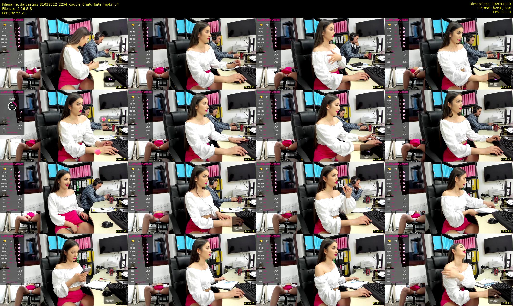 daryastars — 56 minute Chaturbate couple cam show recording, 1080p, Mar 31, 2022