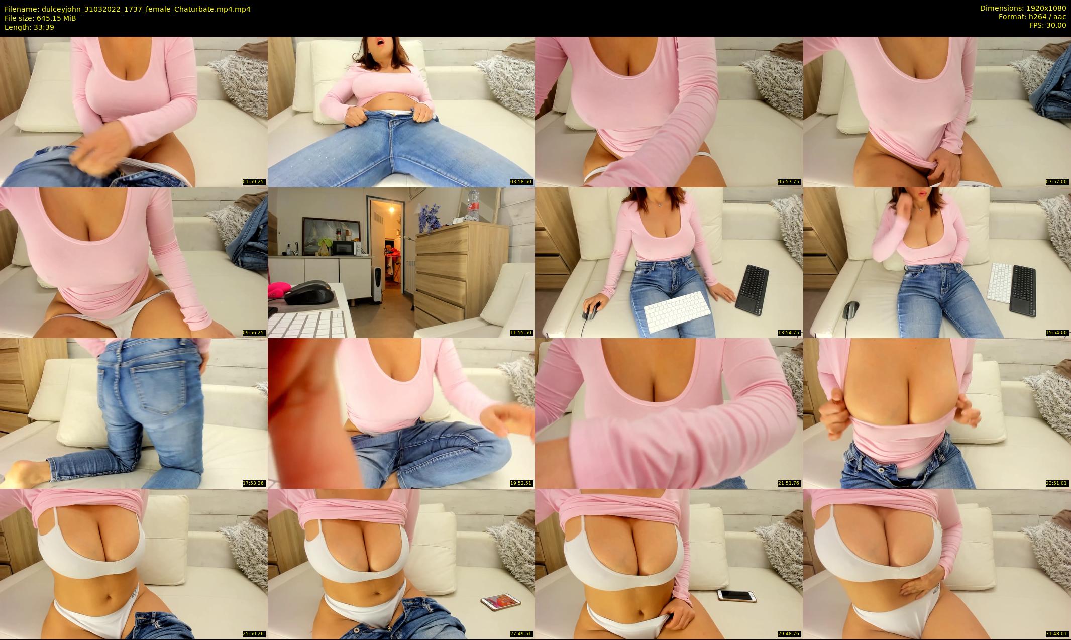 dulceyjohn — 34 minute Chaturbate female cam show recording, 1080p, Mar 31, 2022