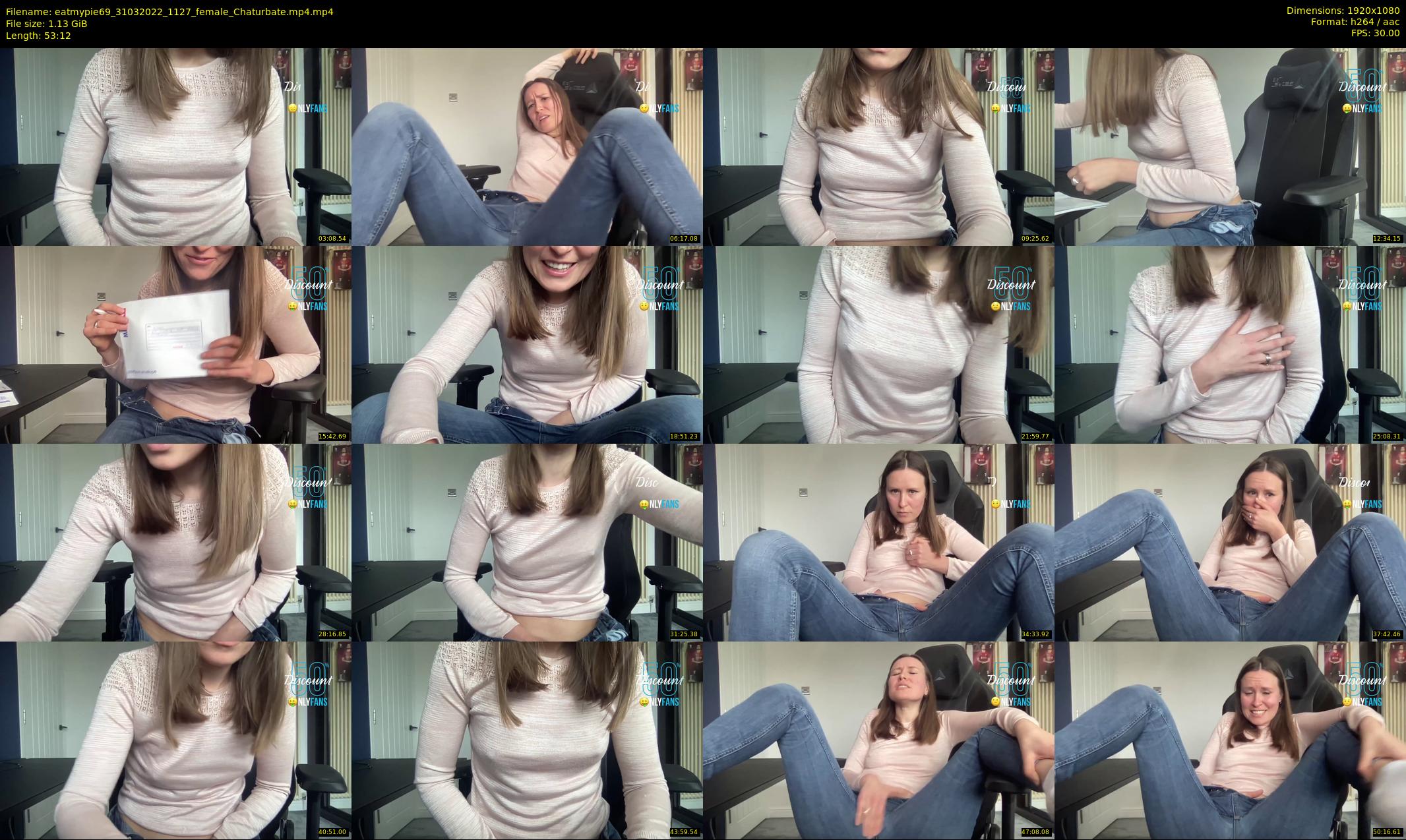 eatmypie69 — 54 minute Chaturbate female cam show recording, 1080p, Mar 31, 2022