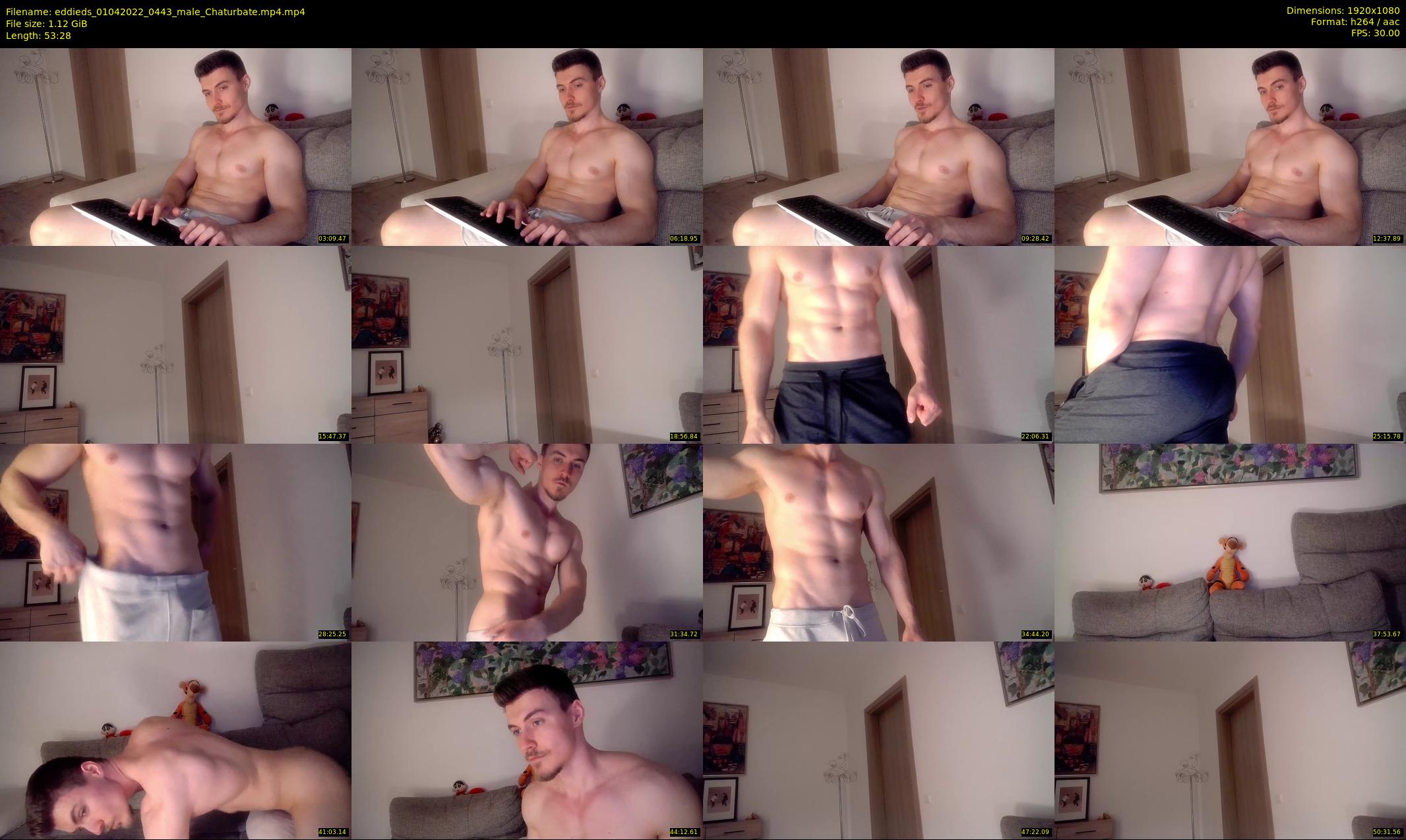 eddieds — 54 minute Chaturbate male cam show recording, 1080p, Apr 1, 2022
